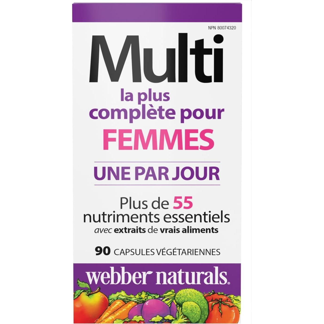 Multivitamínico Completo para Mujeres Webber Naturals 90 Cápsulas