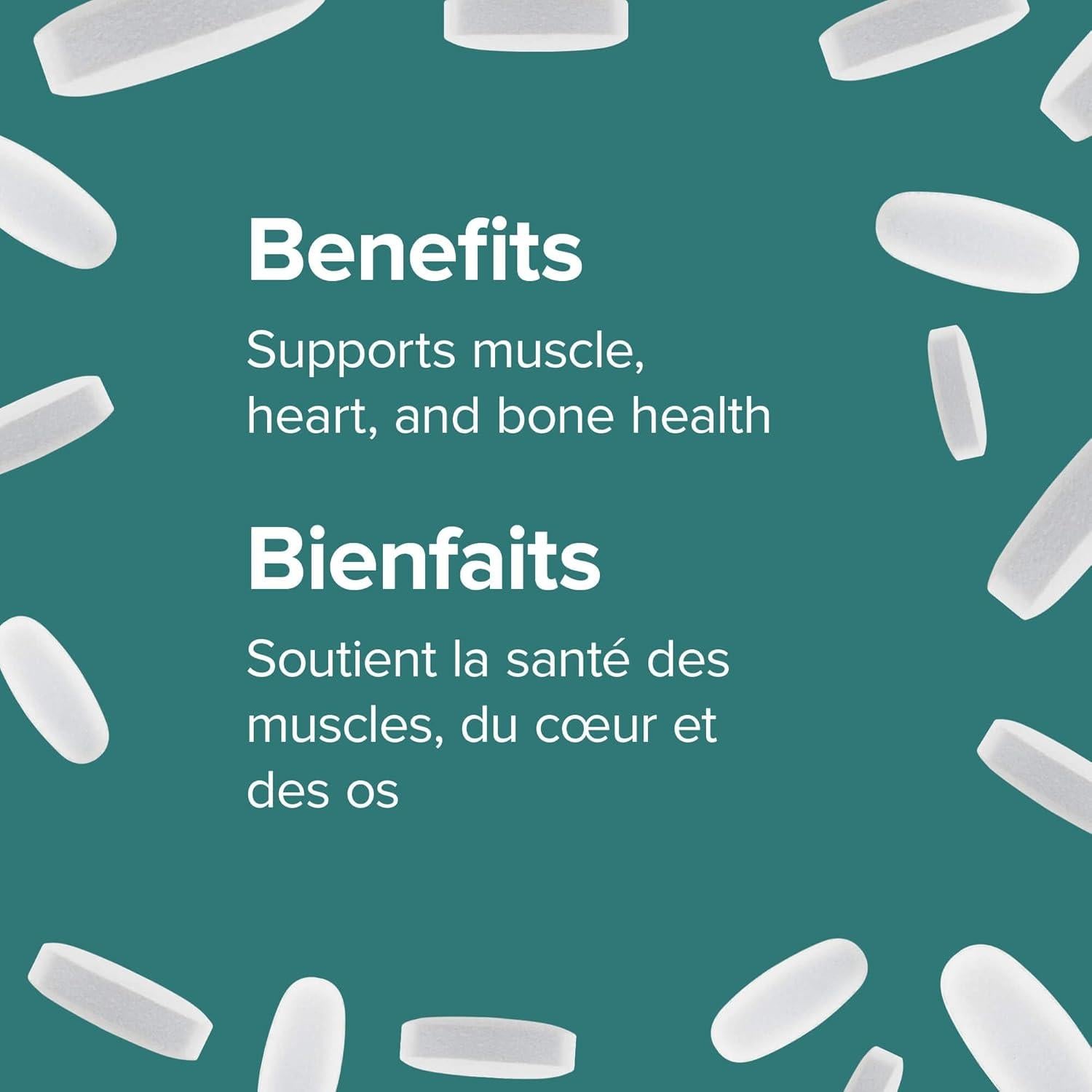 Suplemento de Magnesio Webber Naturals 250 mg 210 tabletas