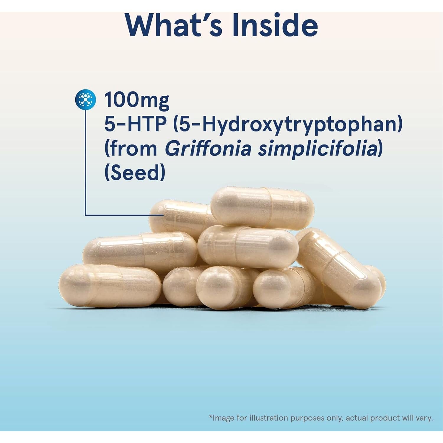 Suplemento 5-HTP Jarrow Formulas 100mg 60 Cápsulas Veganas