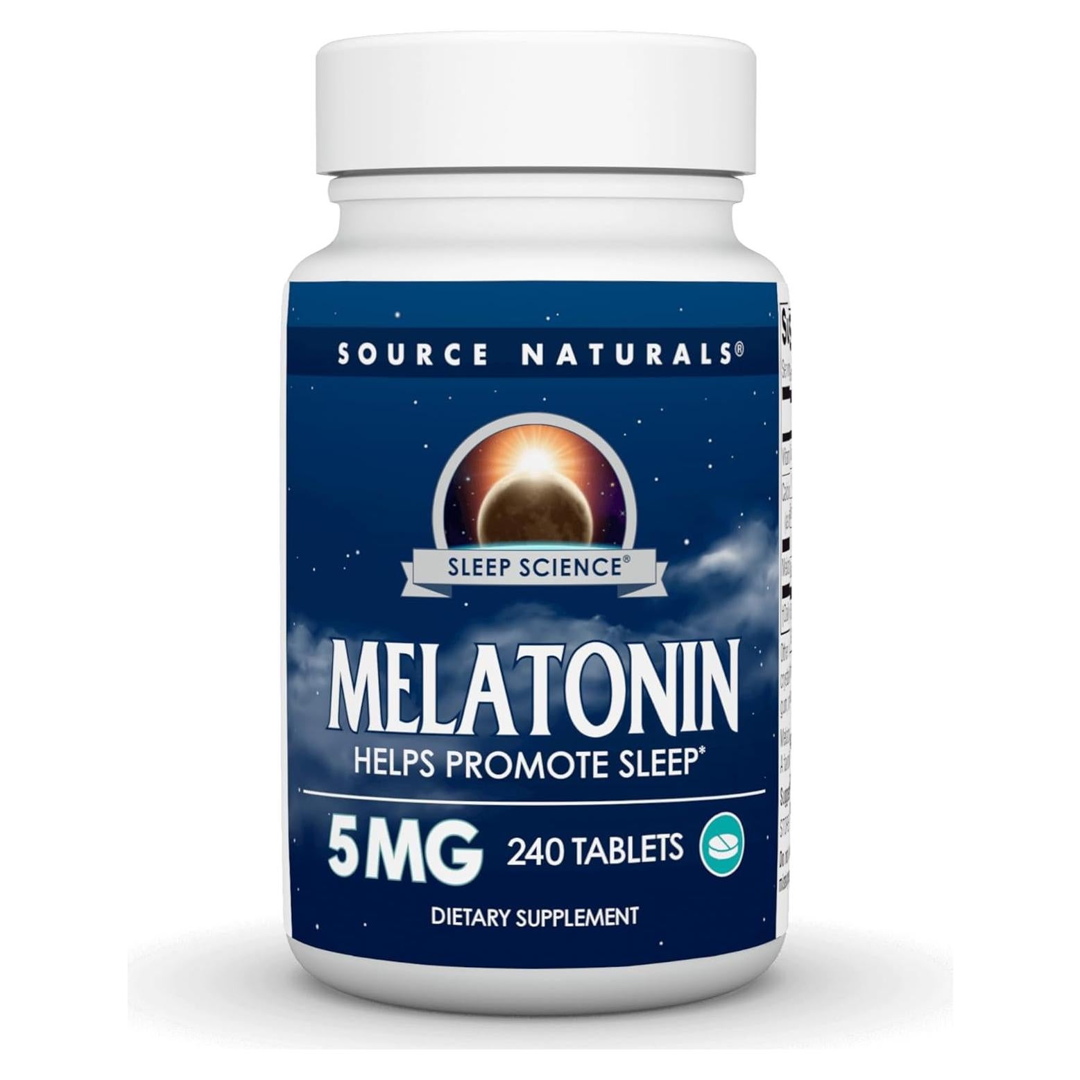 Melatonina 5 mg Source Naturals - 240 Tabletas para Sueño