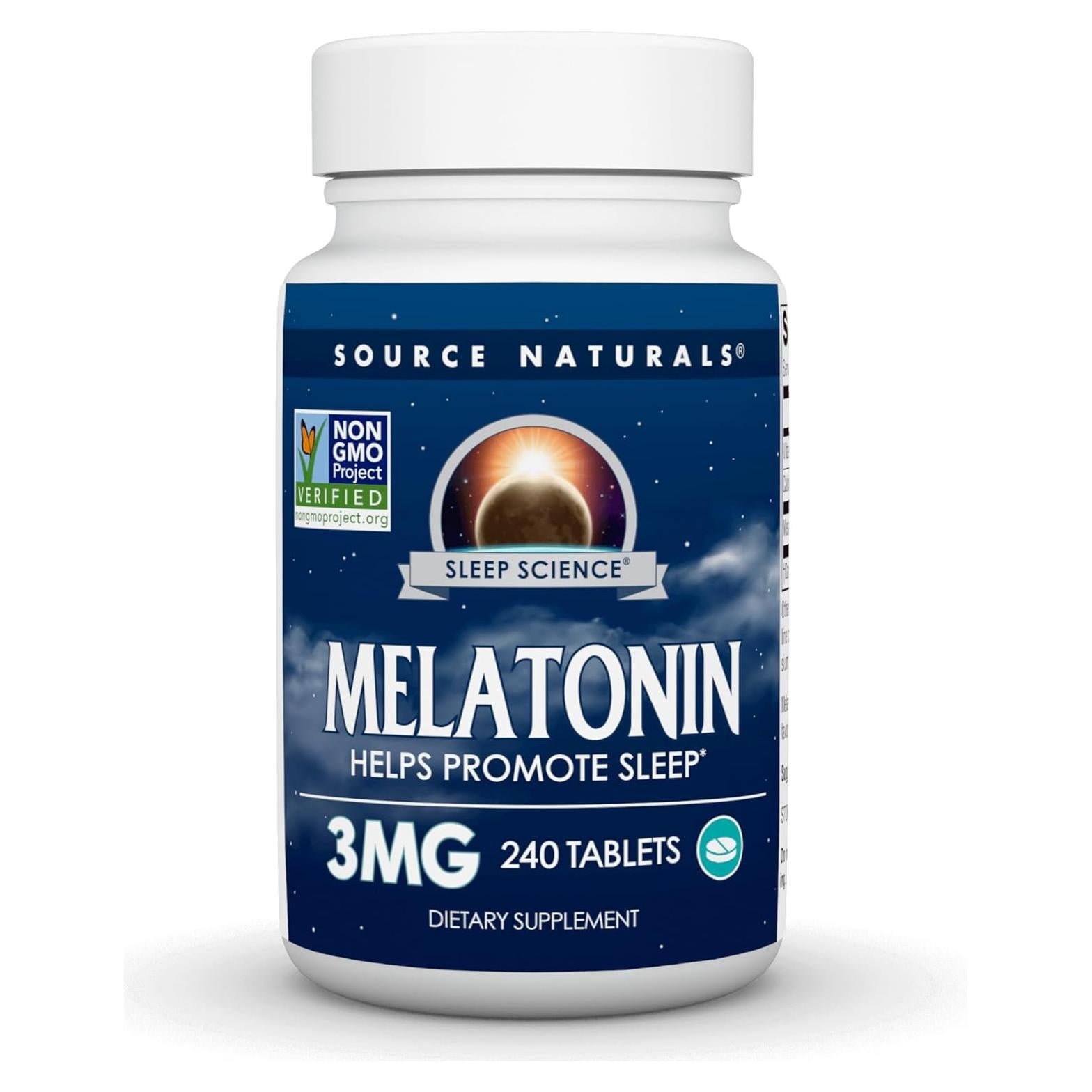 Melatonina 3 mg Source Naturals - 240 Tabletas para Sueño