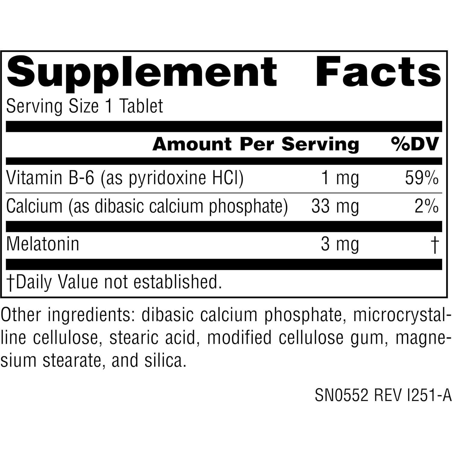 Melatonina 3 mg Source Naturals - 240 Tabletas para Sueño
