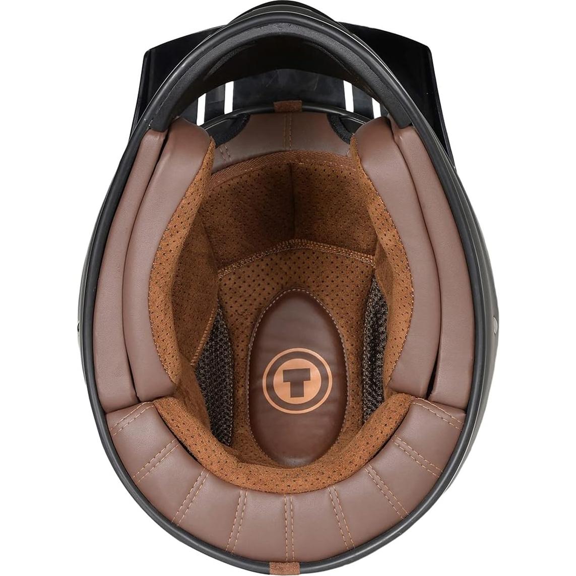 Casco TORC T3 Retro Clásico Fibra de Vidrio Unisex