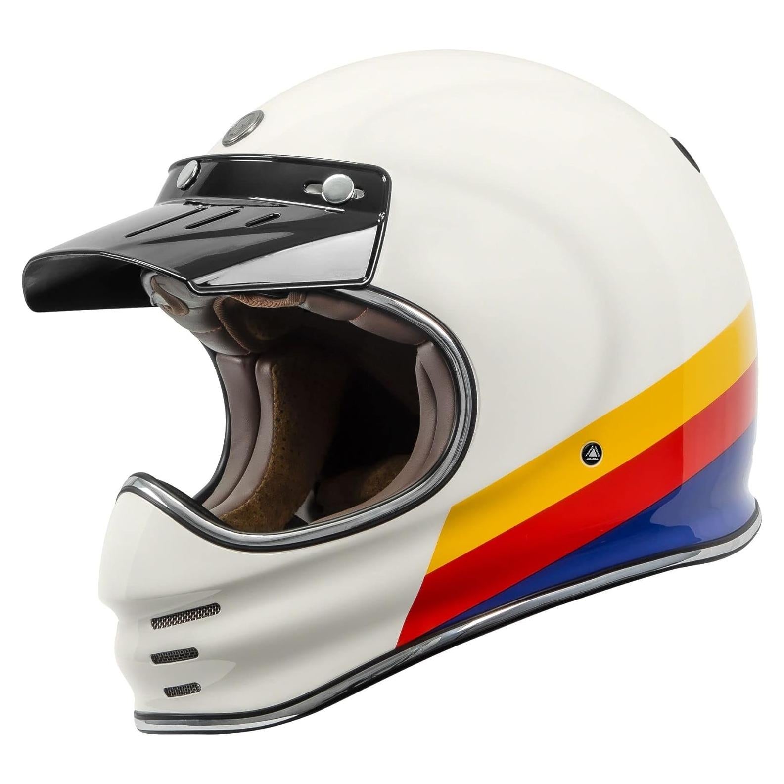 Casco Integral TORC T3 Blanco Perla Aprobado DOT ECE