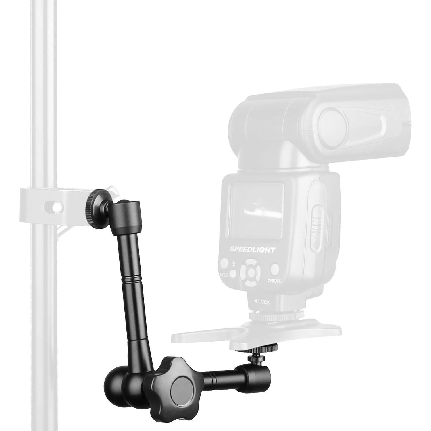 Brazo Mágico Articulado 28cm con Tuercas 1/4" para Cámara