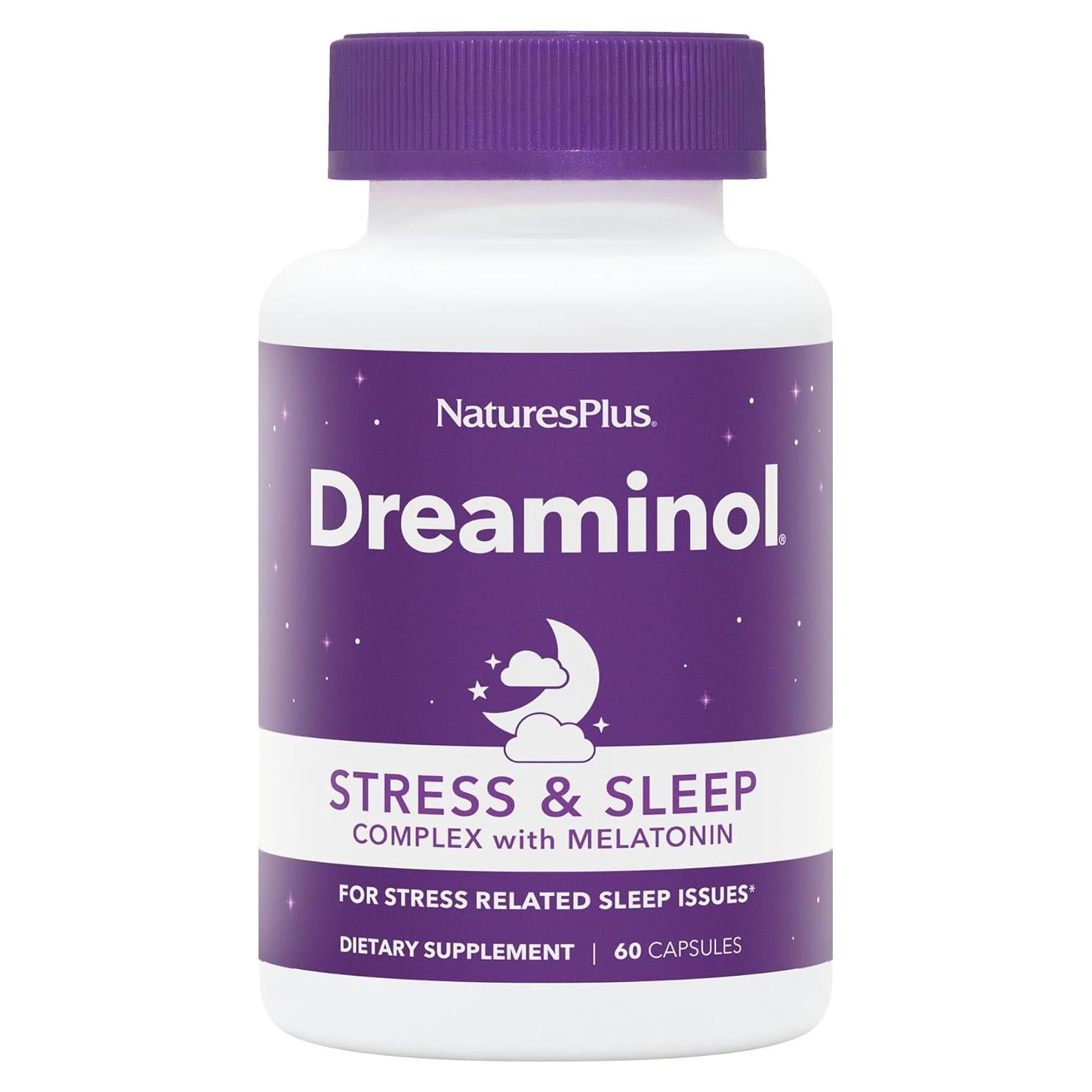 Complejo de Sueño y Estrés Natures Plus DREAMINOL con Melatonina