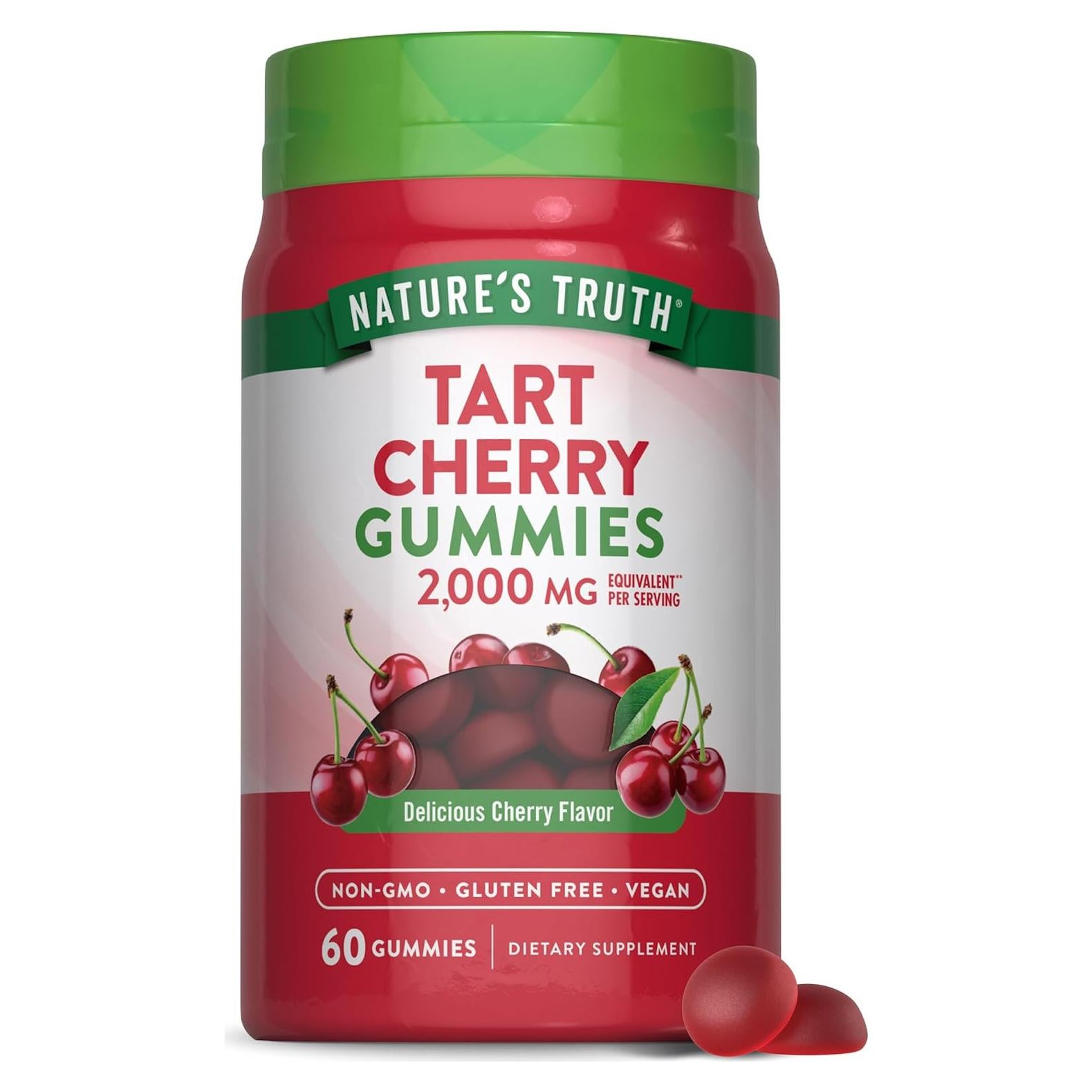Gomitas de Cereza Ácida Nature's Truth 2000mg 60 Unidades Veganas