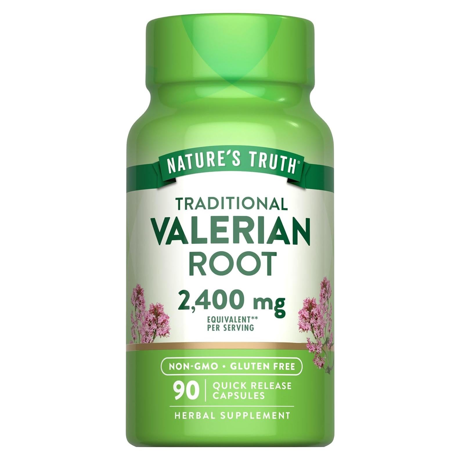 Cápsulas de Raíz de Valeriana La Verdad de la Naturaleza 2400mg 90 Unidades