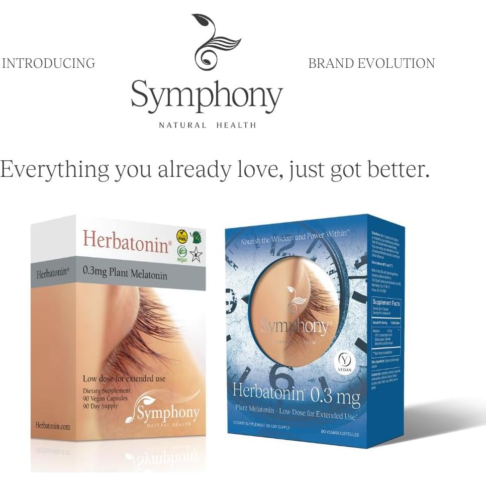 Herbatonin 0.3 mg - Suplemento Natural de Melatonina - 180 Cápsulas