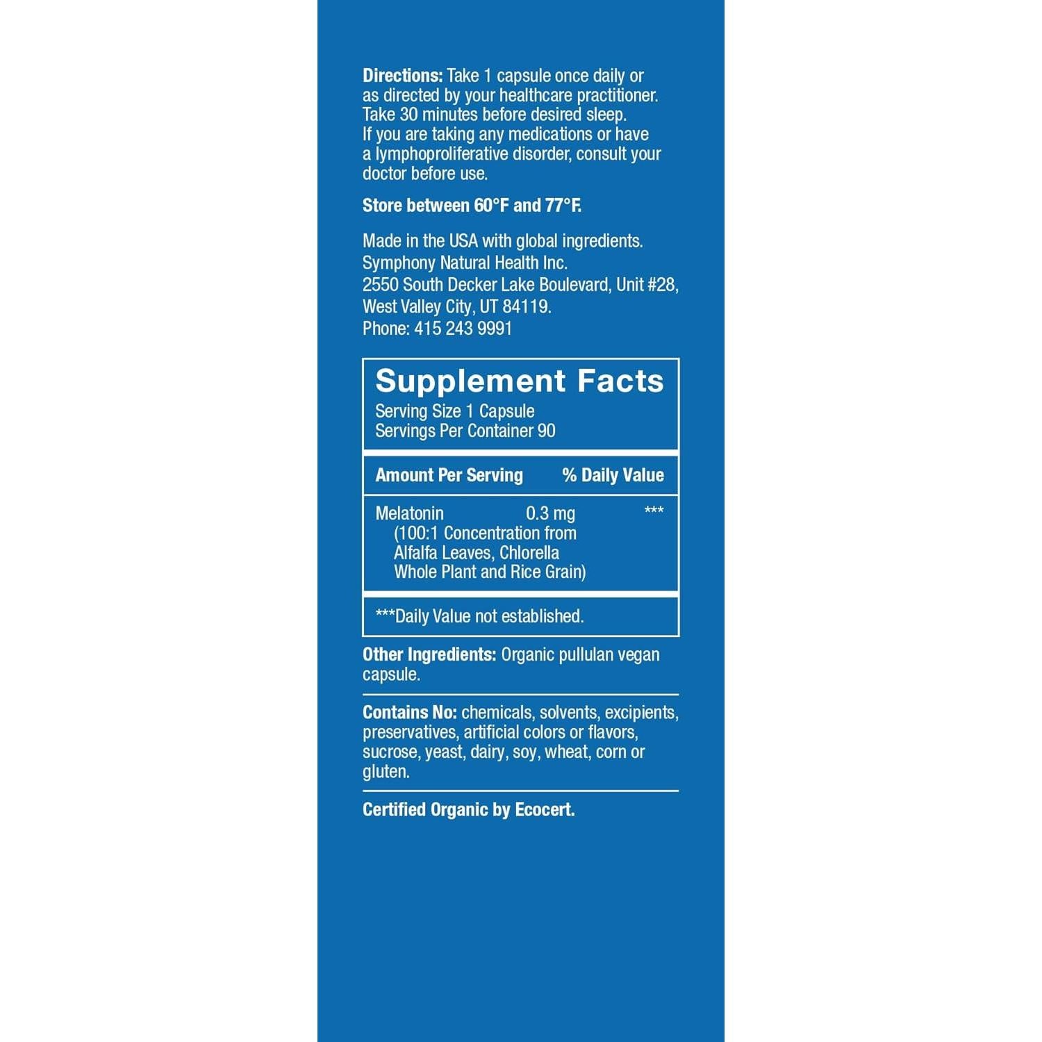 Herbatonin 0.3 mg - Suplemento Natural de Melatonina - 180 Cápsulas