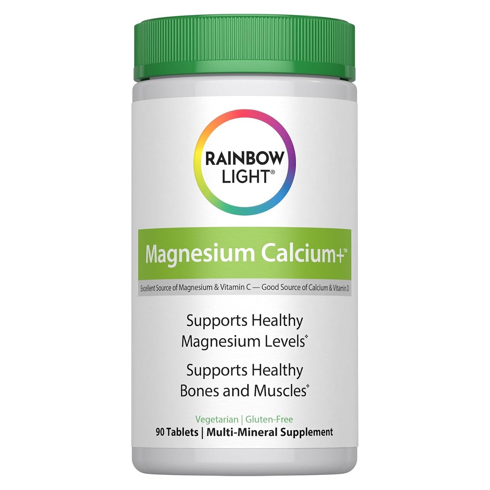 Suplemento de Magnesio y Calcio Luz Arcoíris 90 Cápsulas