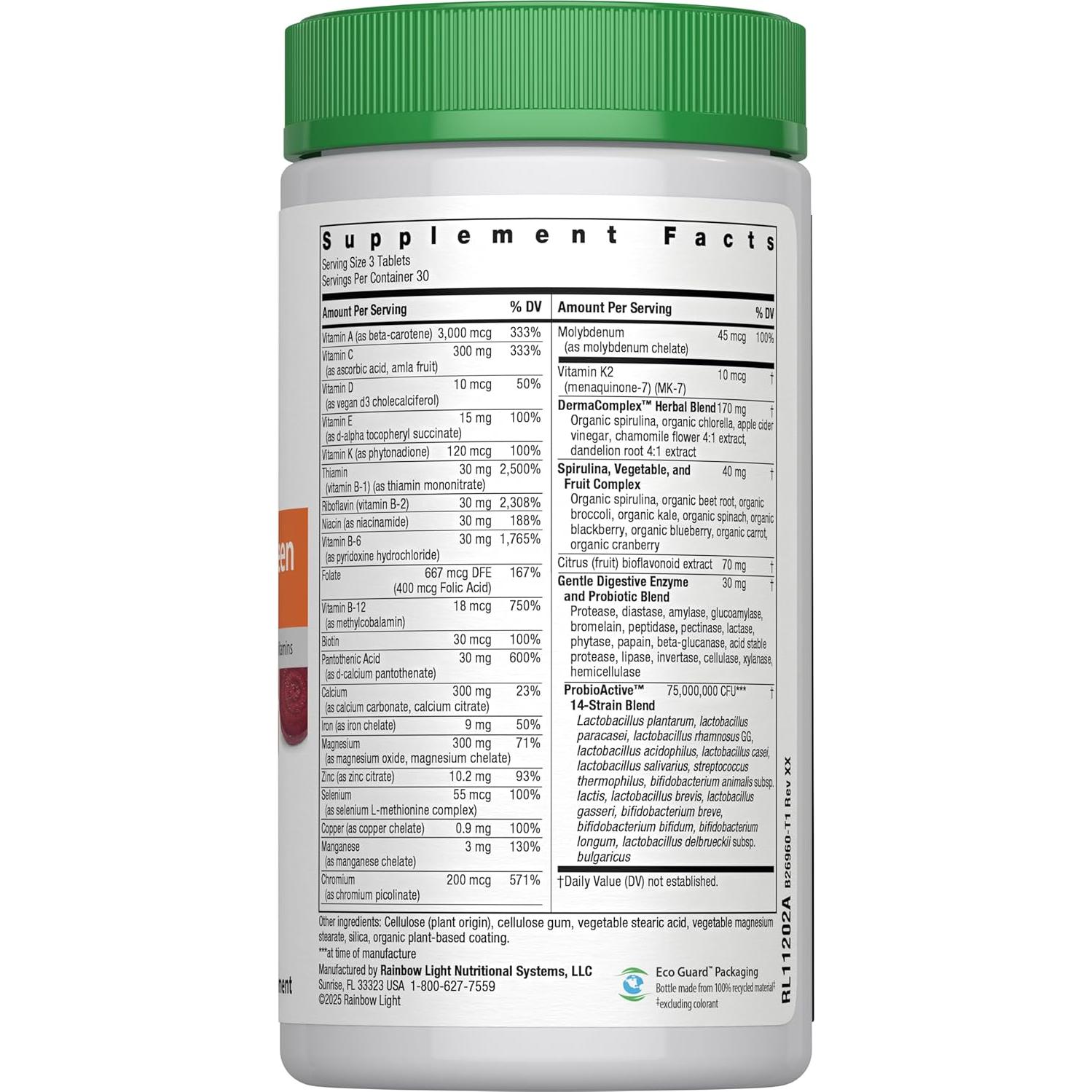 Multivitamina Arcoíris Nutranext para Adolescentes 90 Tabletas