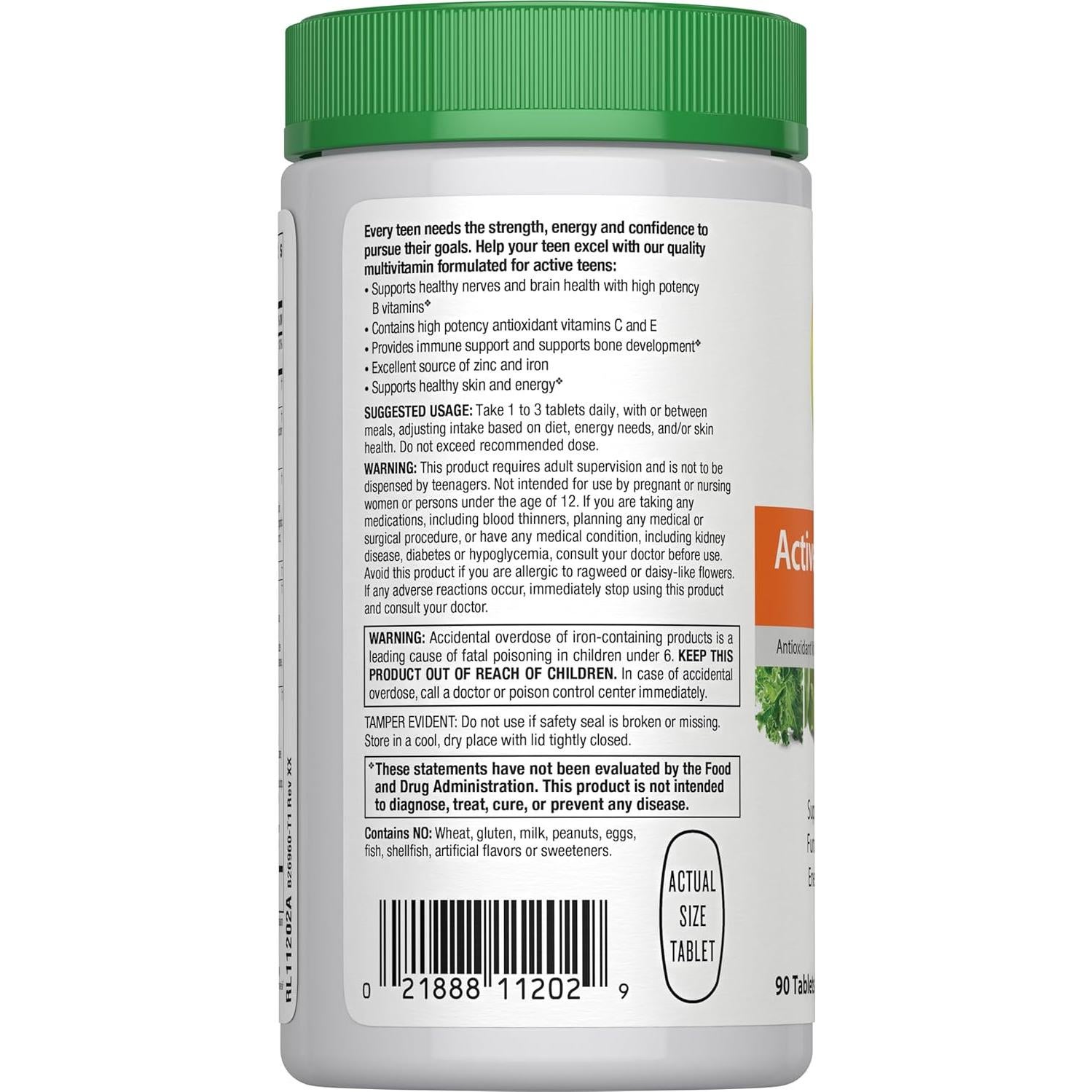 Multivitamina Arcoíris Nutranext para Adolescentes 90 Tabletas