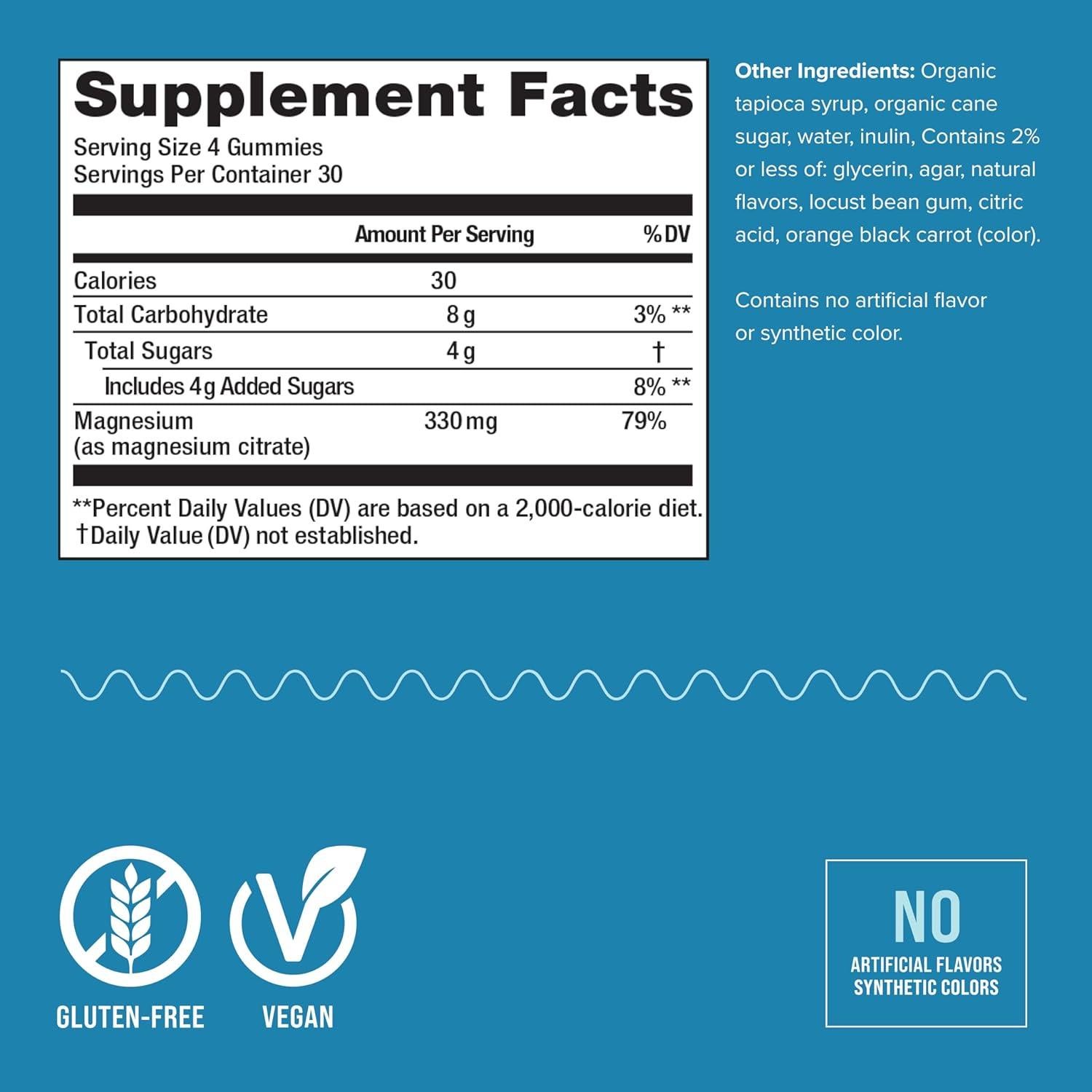 Gominolas de Magnesio Natural Vitality CALM 120 Unidades