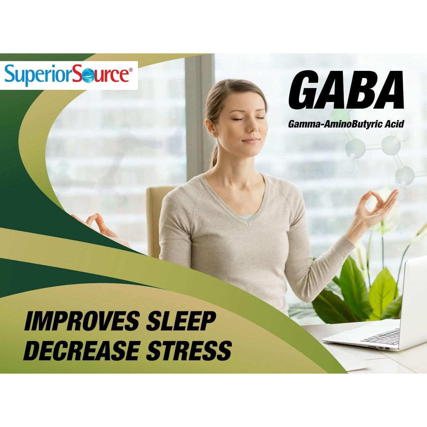Tabletas MicroLinguales GABA 100 mg Superior Source - 100 Unidades