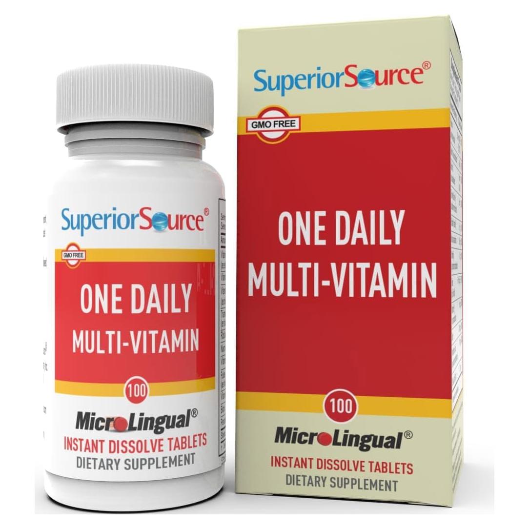 Multivitamínico Diario Superior Source 100 Tabletas MicroLingual