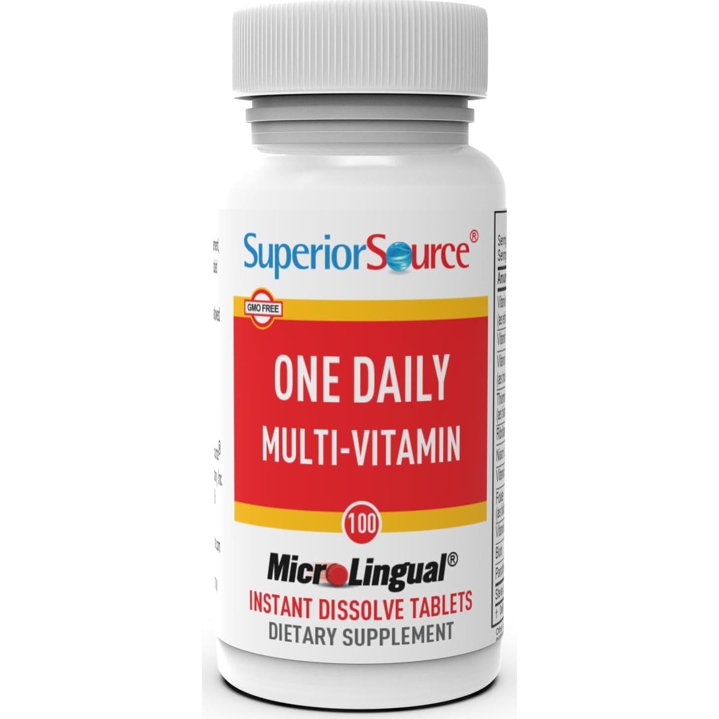 Multivitamínico Diario Superior Source 100 Tabletas MicroLingual