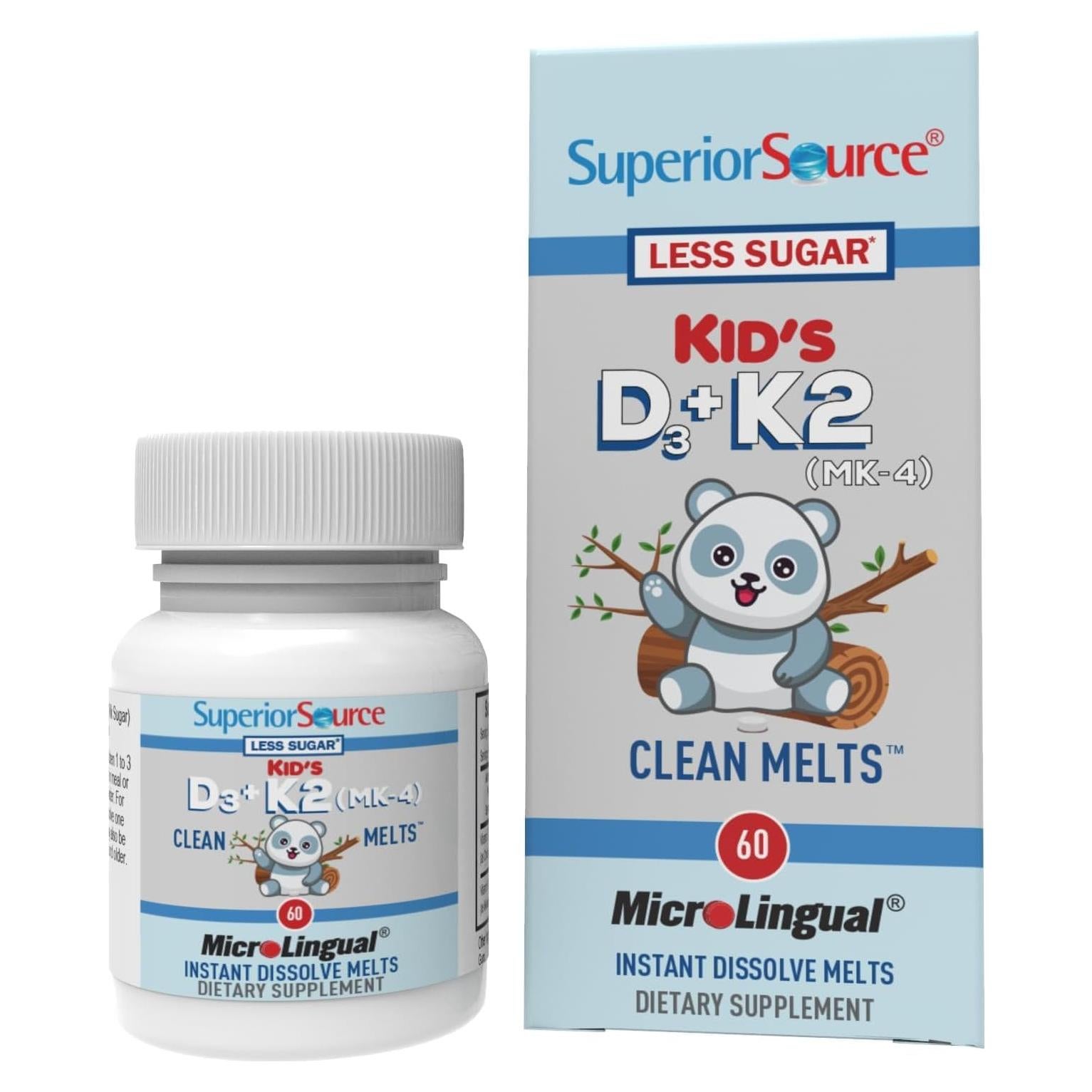 Multivitamínico Infantil D3 y K2 Superior Source - 60 Tabletas