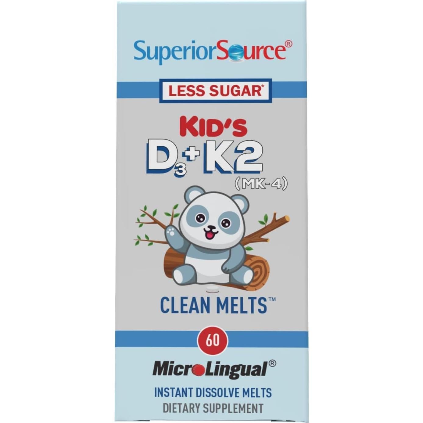 Multivitamínico Infantil D3 y K2 Superior Source - 60 Tabletas