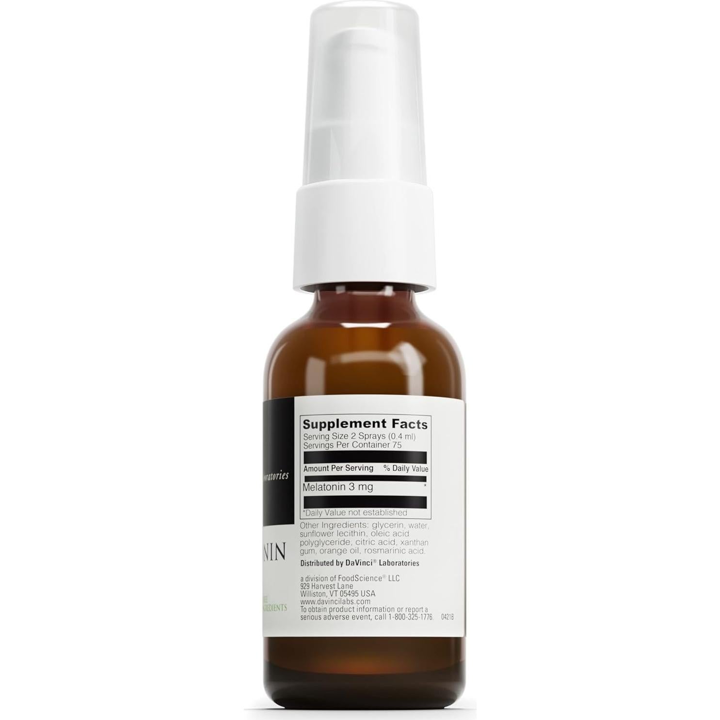 Spray de Melatonina Liposomal DaVinci 30 mL - 3mg por Porción