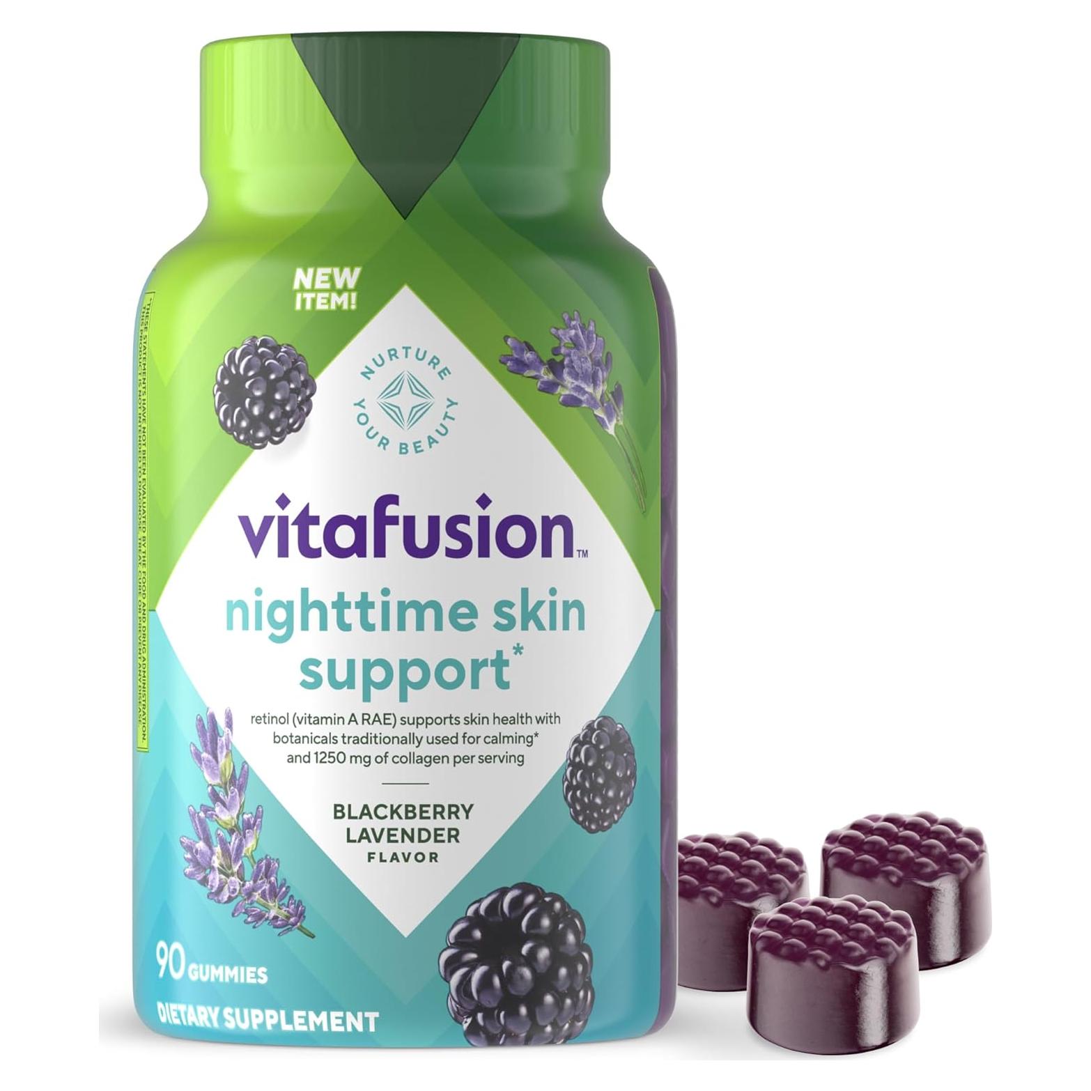 Vitafusion Soporte Piel Nocturno 90 gomitas Colágeno Retinol