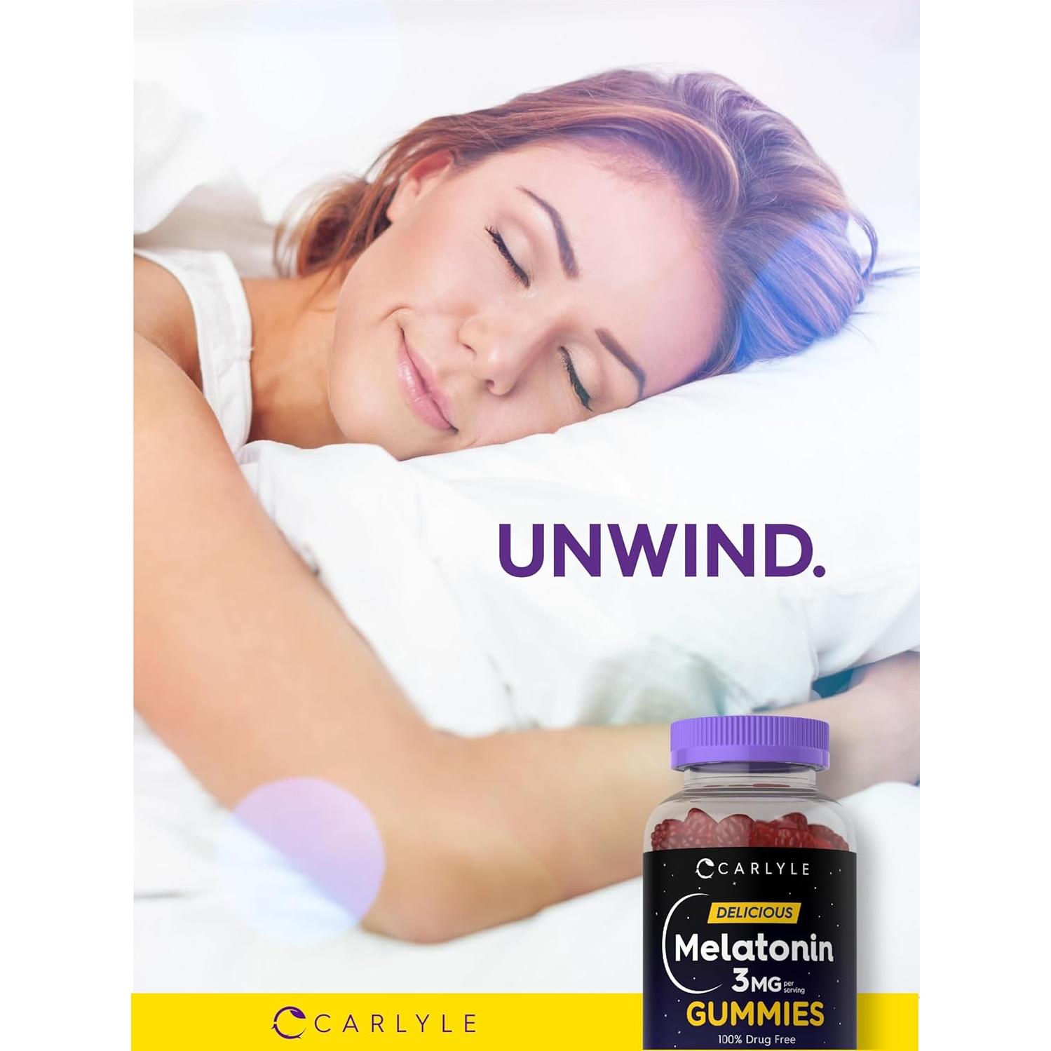 Gomitas de Melatonina Carlyle 3mg - 90 Unidades Veganas Sabor Fruta