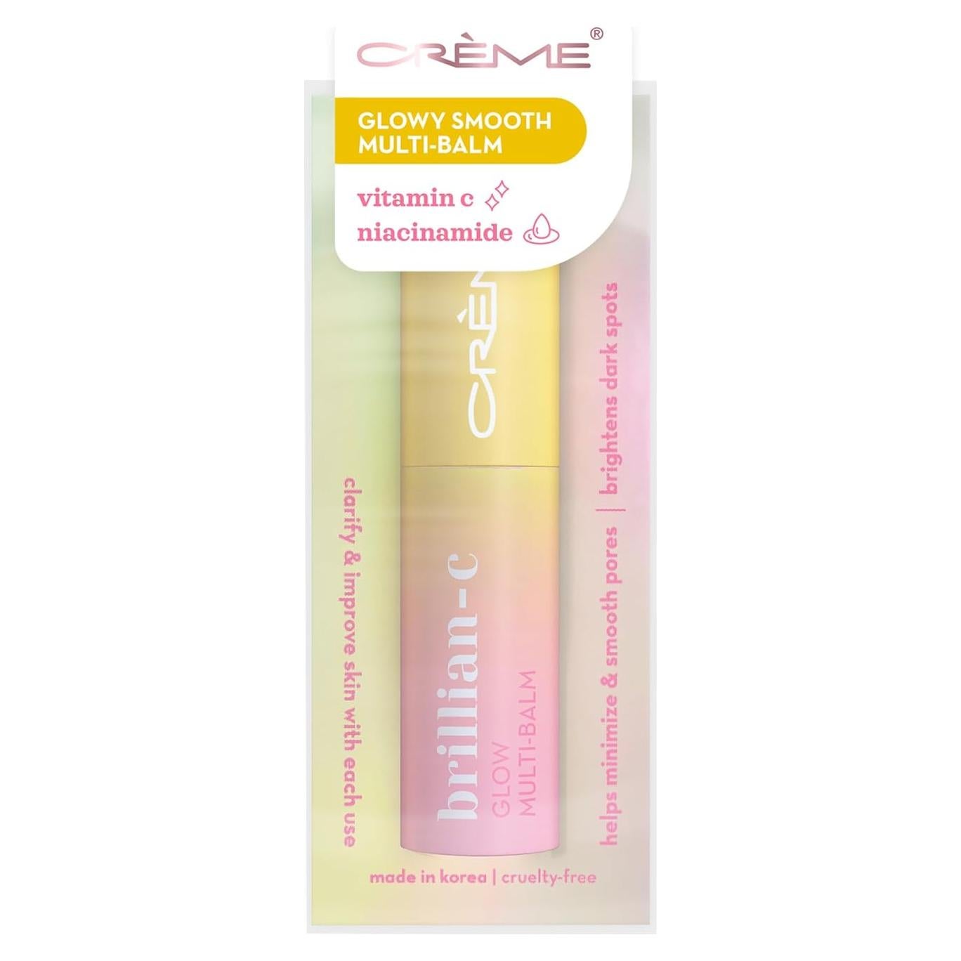 Bálsamo Multifuncional The Crème Shop BRILLIAN-C 49g - Primer, Hidratante y Labial