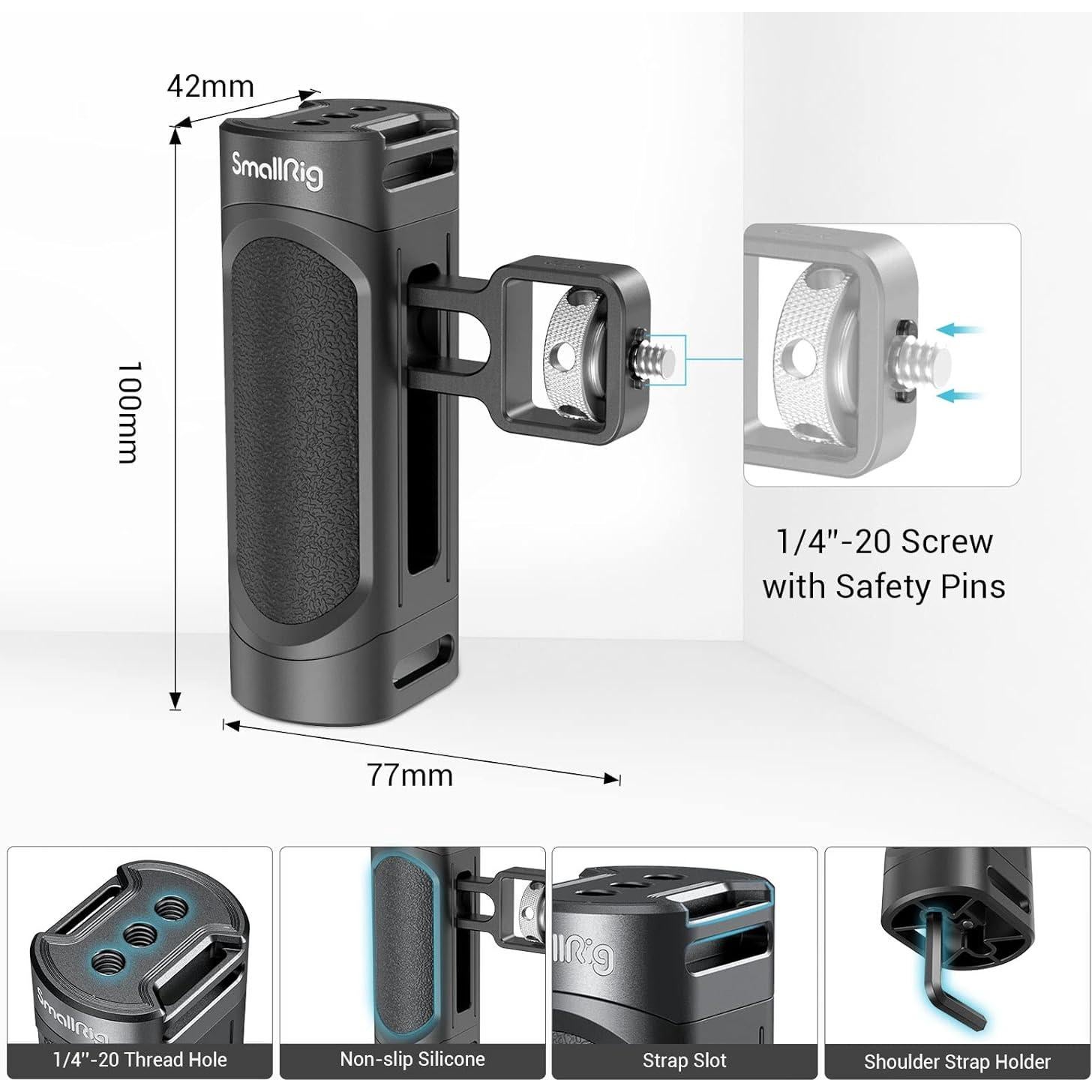 Mango Lateral SmallRig 2772 para Jaula de Smartphone 120g