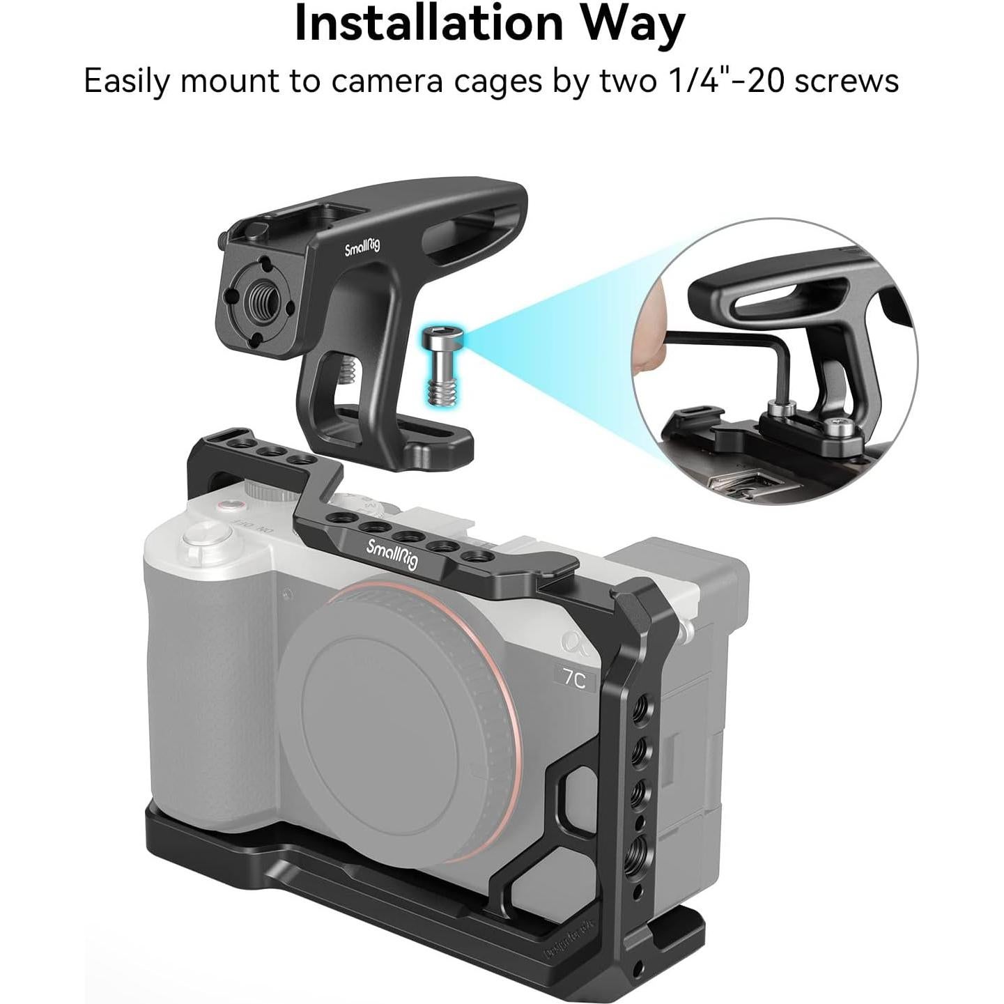 Mango Superior Mini SMALLRIG 2756 para Cámaras Livianas