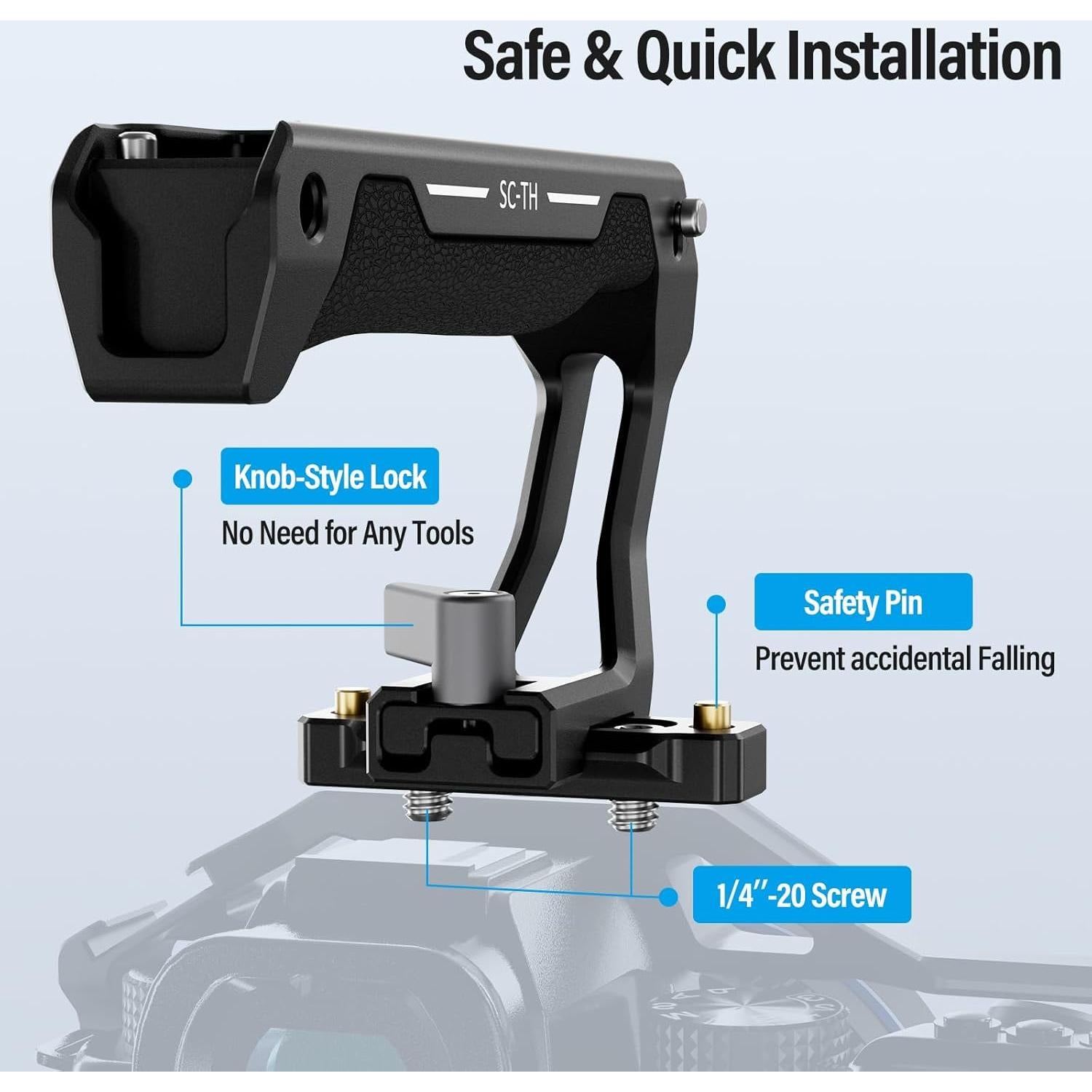 Mango Superior SIRUI SC-TH con Riel NATO y Zapatas Frías