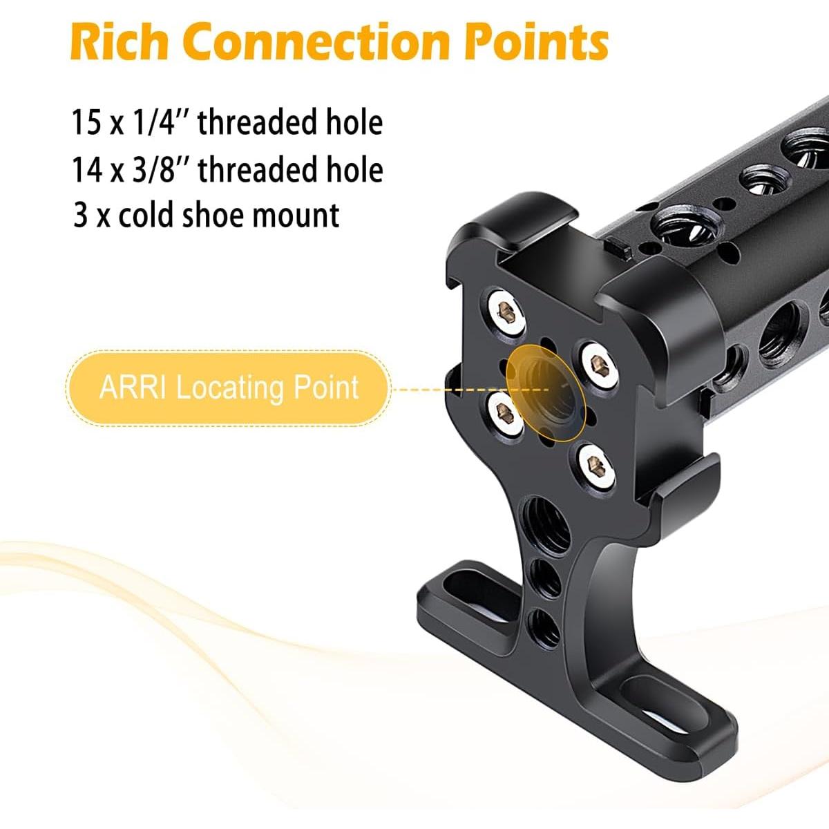 Empuñadura Ajustable Universal Zeadio para Cámara con Montura Fría