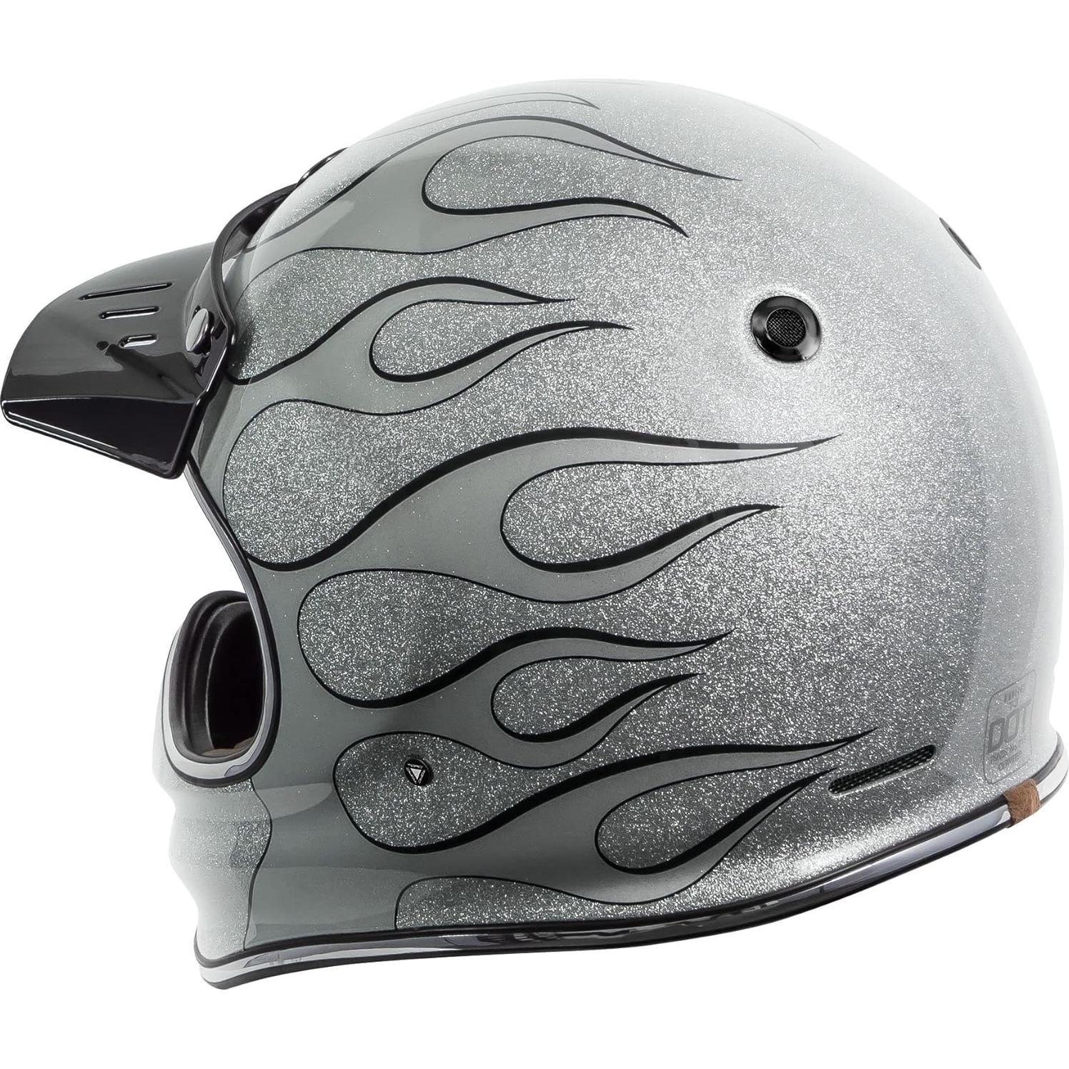 Casco TORC T3 Retro Clásico Fibra de Vidrio Unisex