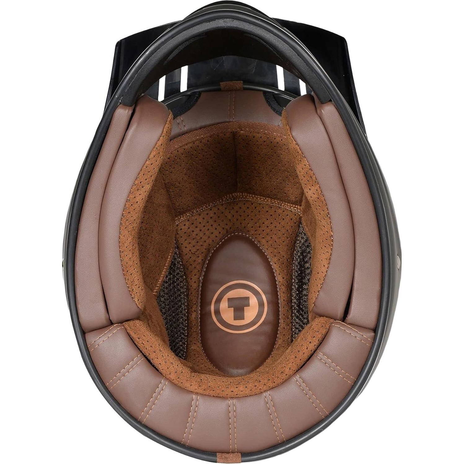 Casco TORC T3 Retro Clásico Fibra de Vidrio Unisex