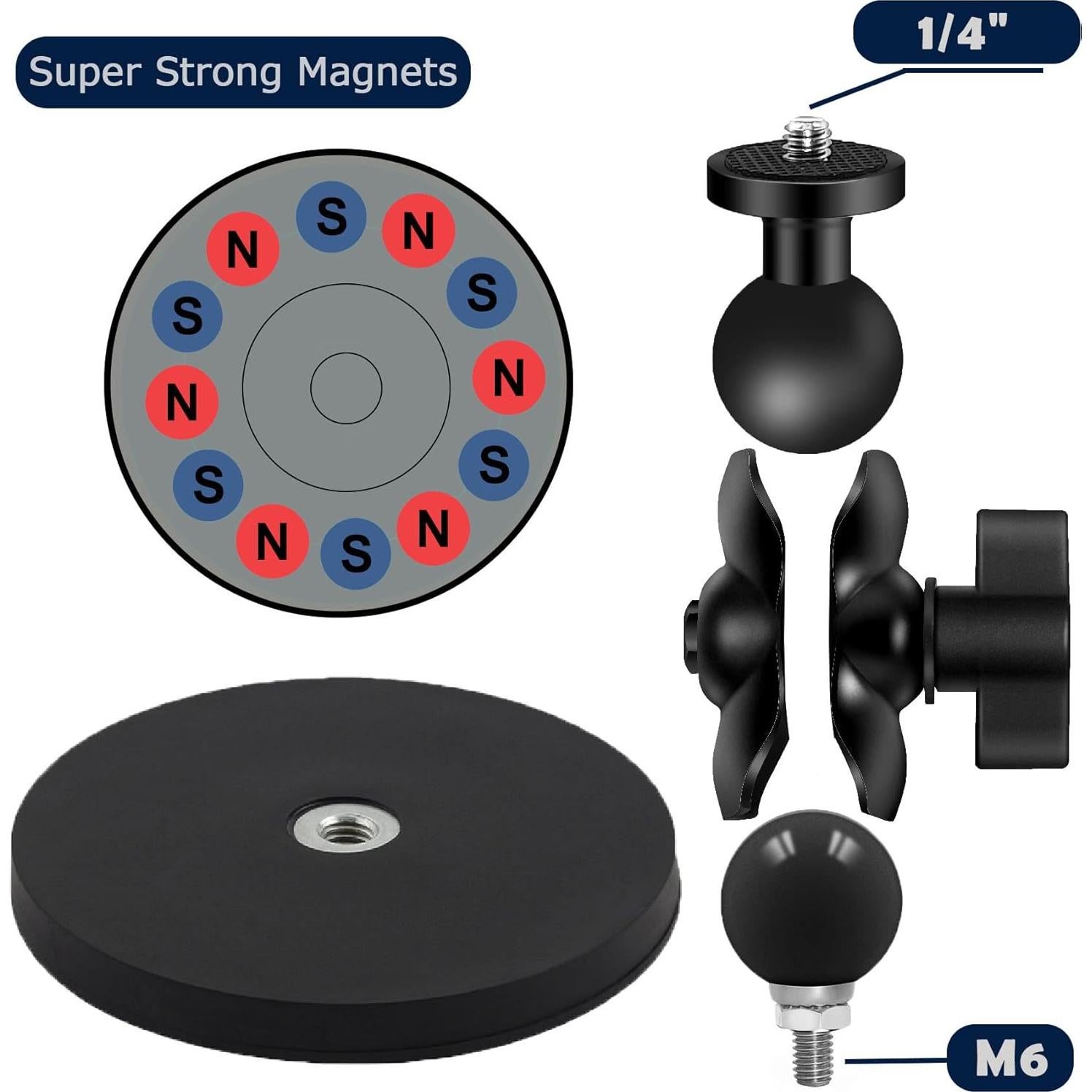 Soporte de Cámara Magnético USMALLBEE USMG-01 8.8 cm