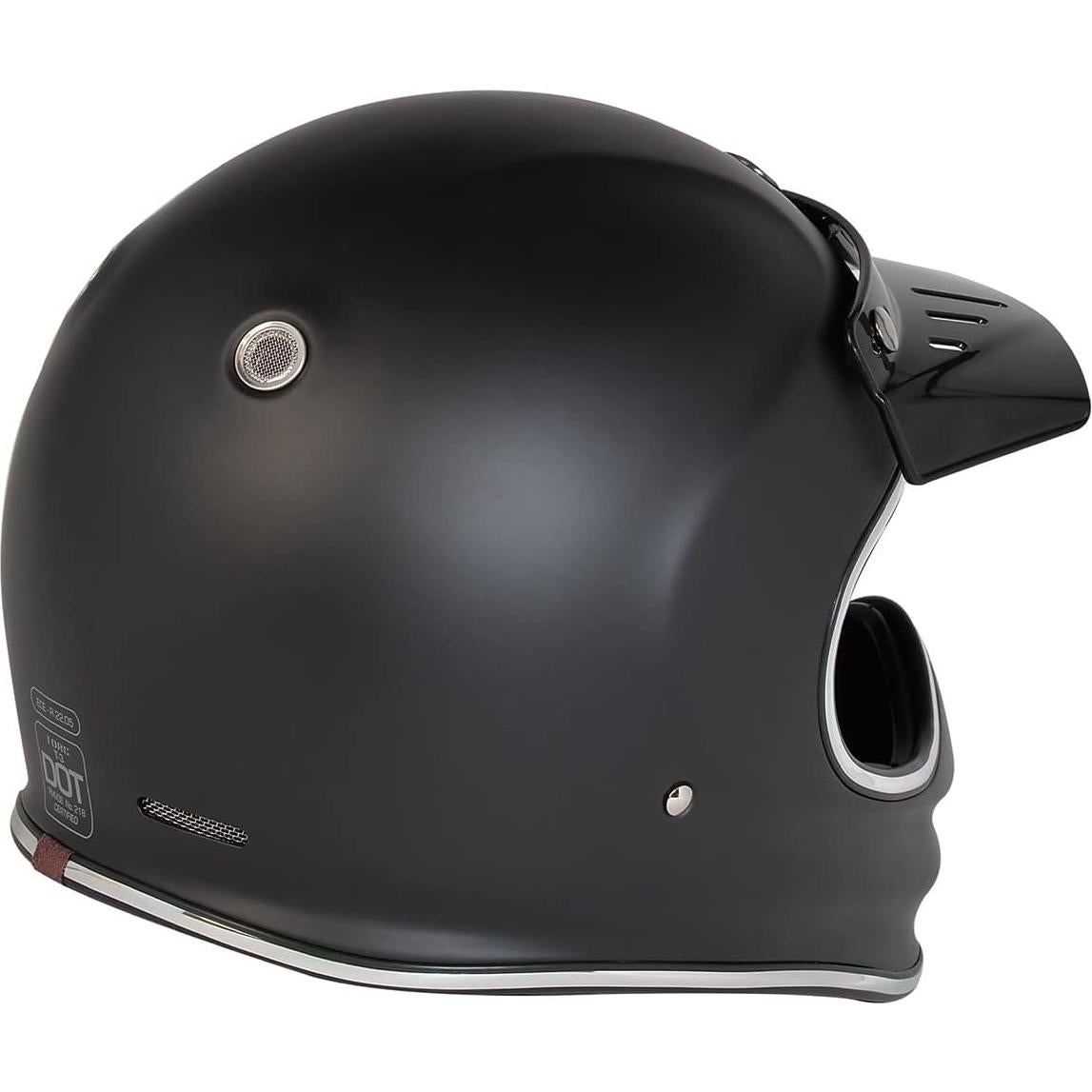 Casco Integral TORC T3 Negro Mate X-Grande DOT ECE