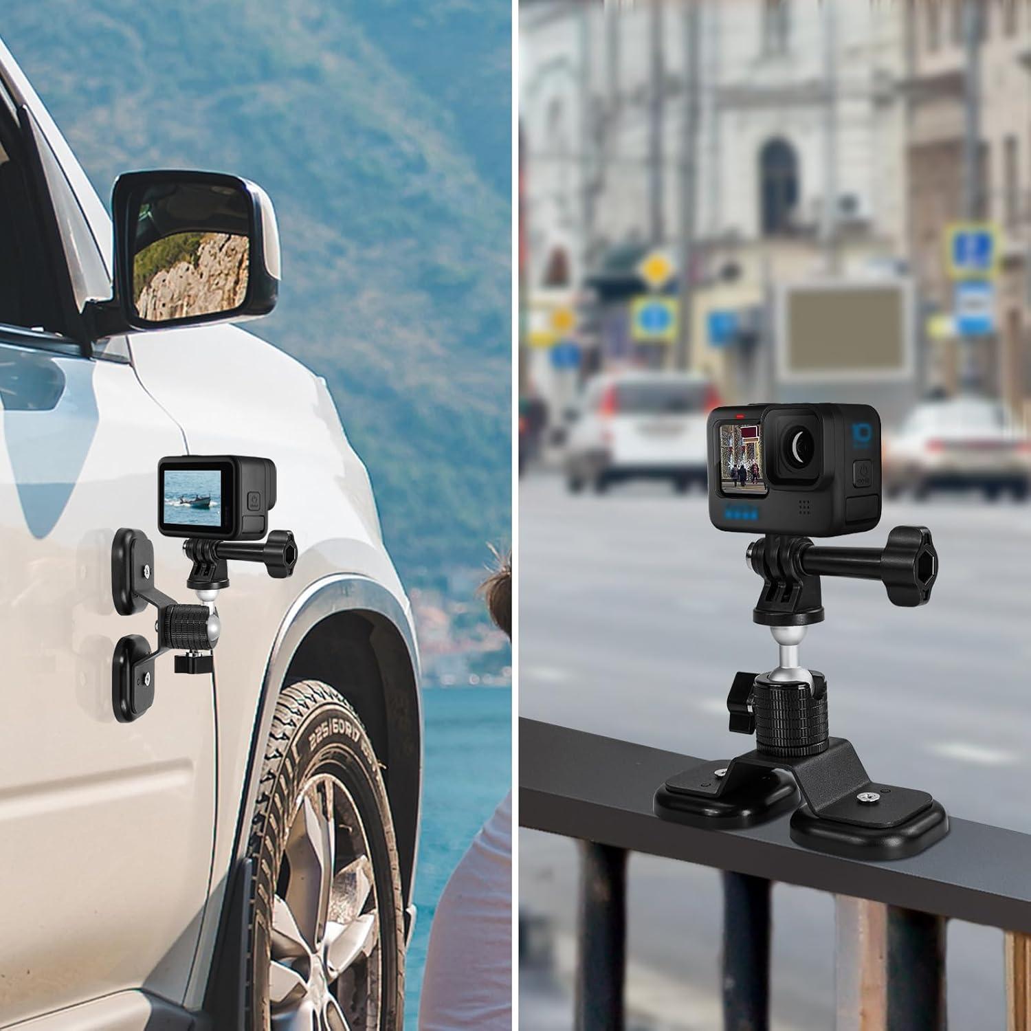 Soporte Magnético para Cámara GoPro y DJI - Rotación 360°