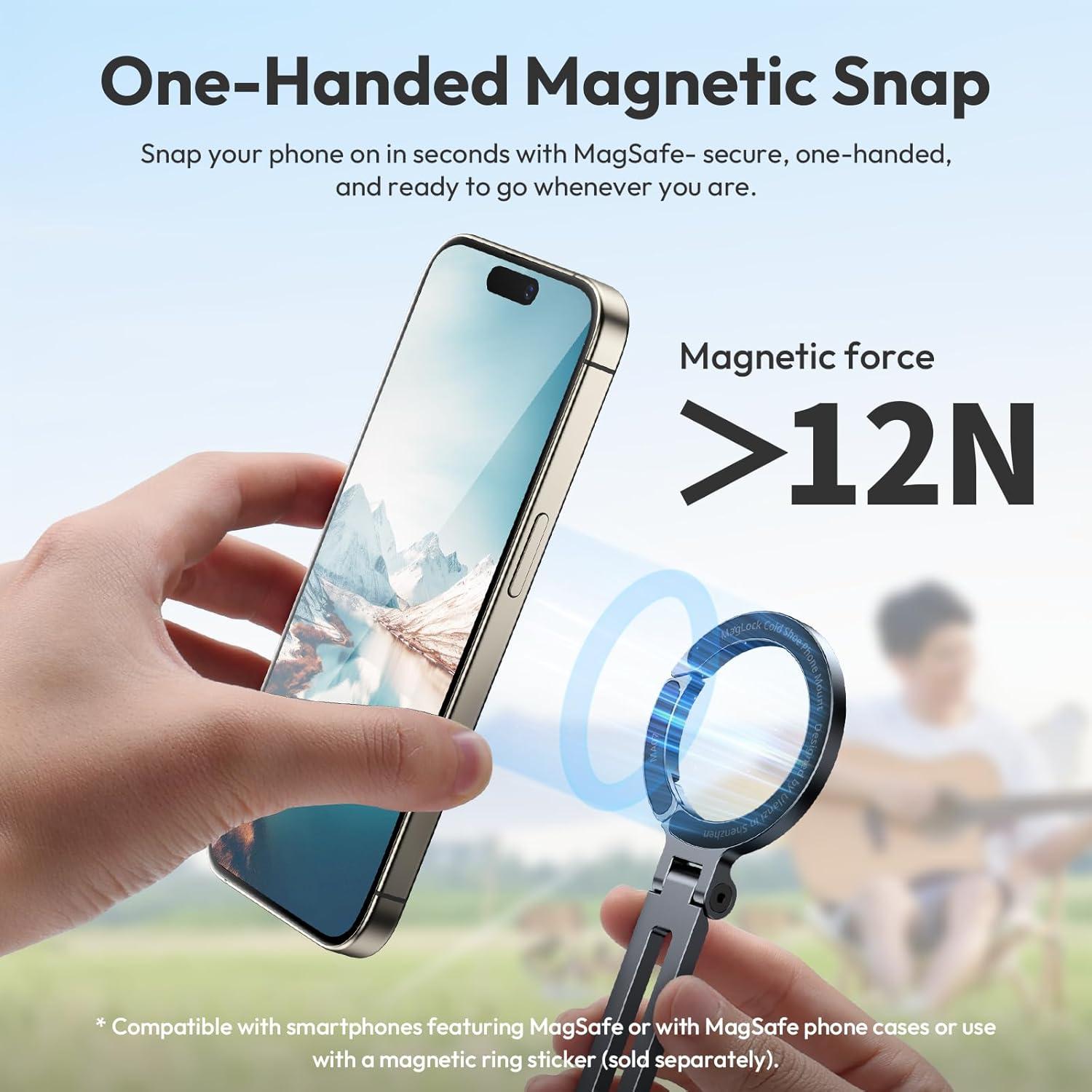 Soporte de trípode magnético Ulanzi MA07 para iPhone MagSafe