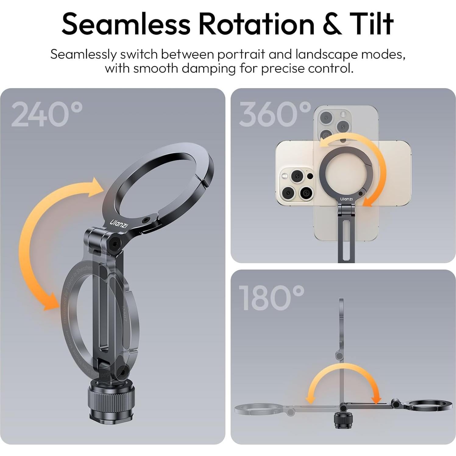 Soporte de trípode magnético Ulanzi MA07 para iPhone MagSafe