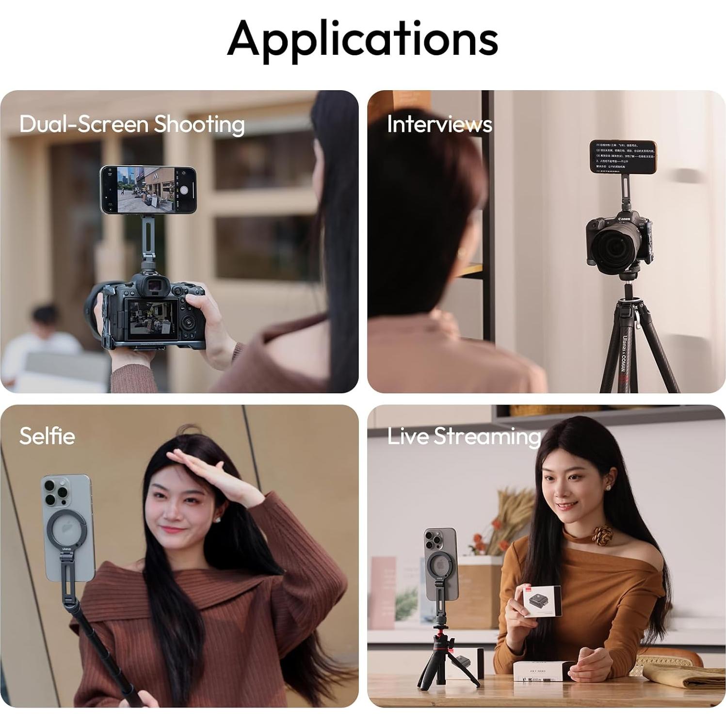 Soporte de trípode magnético Ulanzi MA07 para iPhone MagSafe