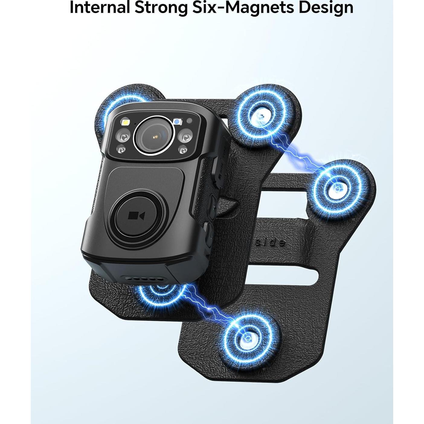 Soporte Magnético BOBLOV para Cámara Corporal - 6 Piezas