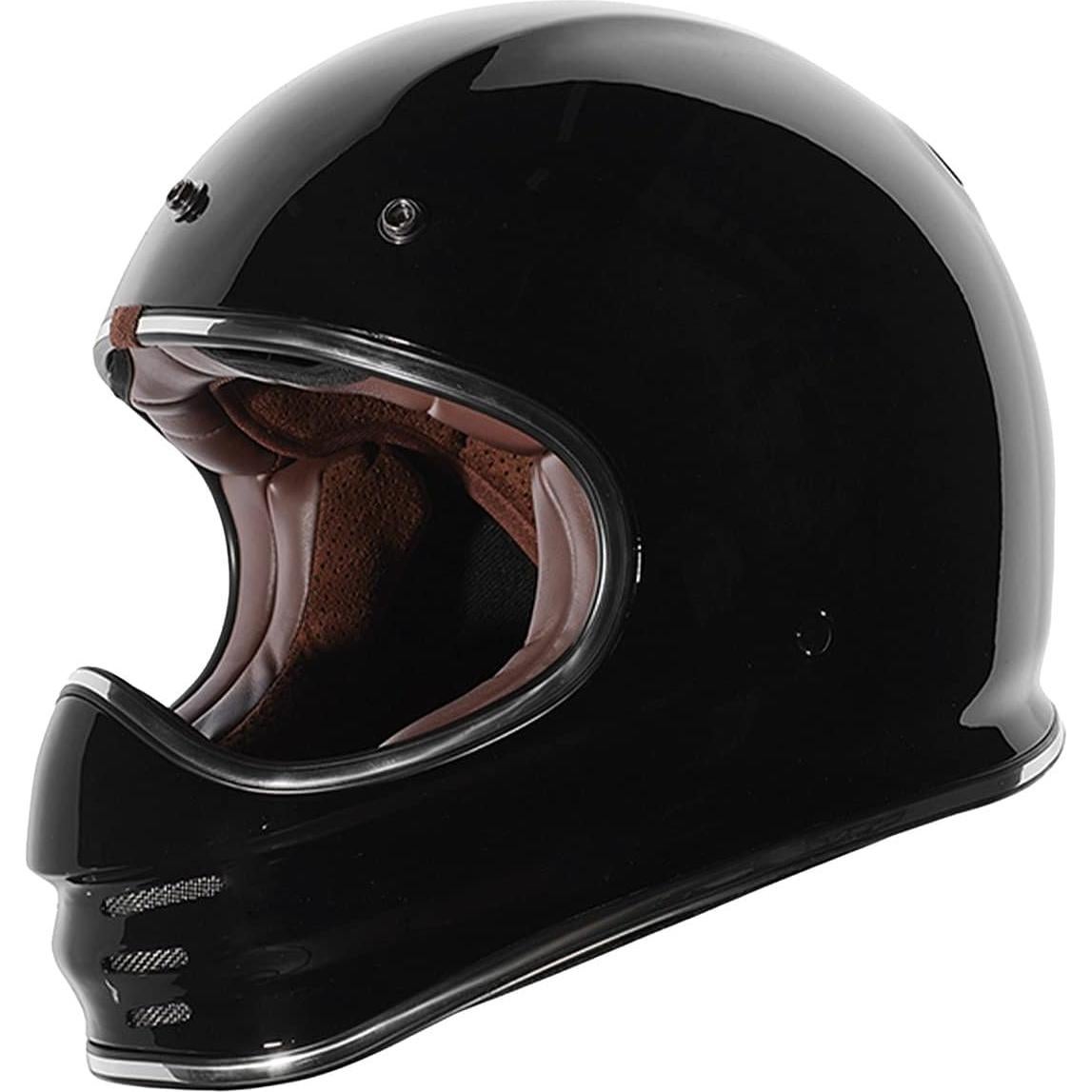 Casco Integral TORC T3 Retro Clásico Negro X-Grande