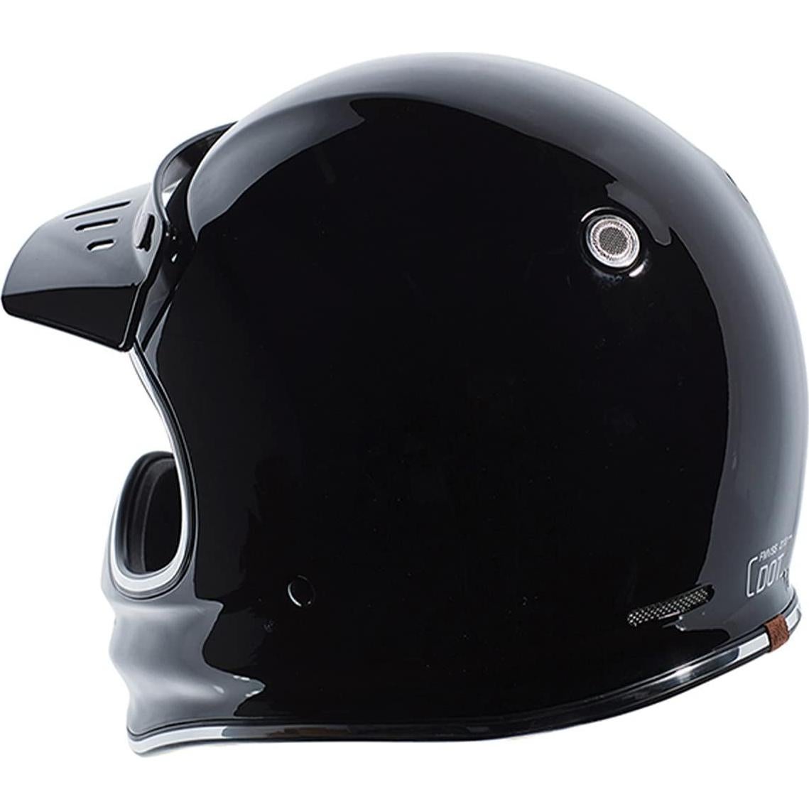 Casco Integral TORC T3 Retro Clásico Negro X-Grande