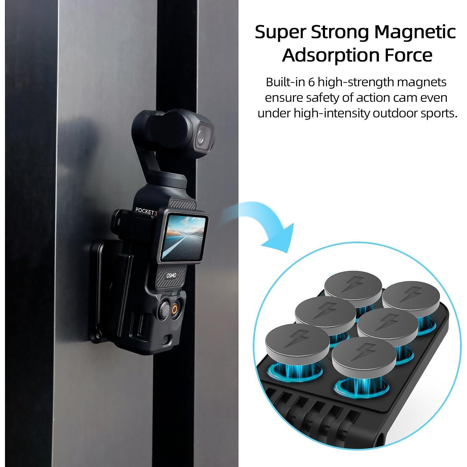 Soporte Magnético ITOTIN para DJI Osmo Pocket 3 - 180° Ajustable