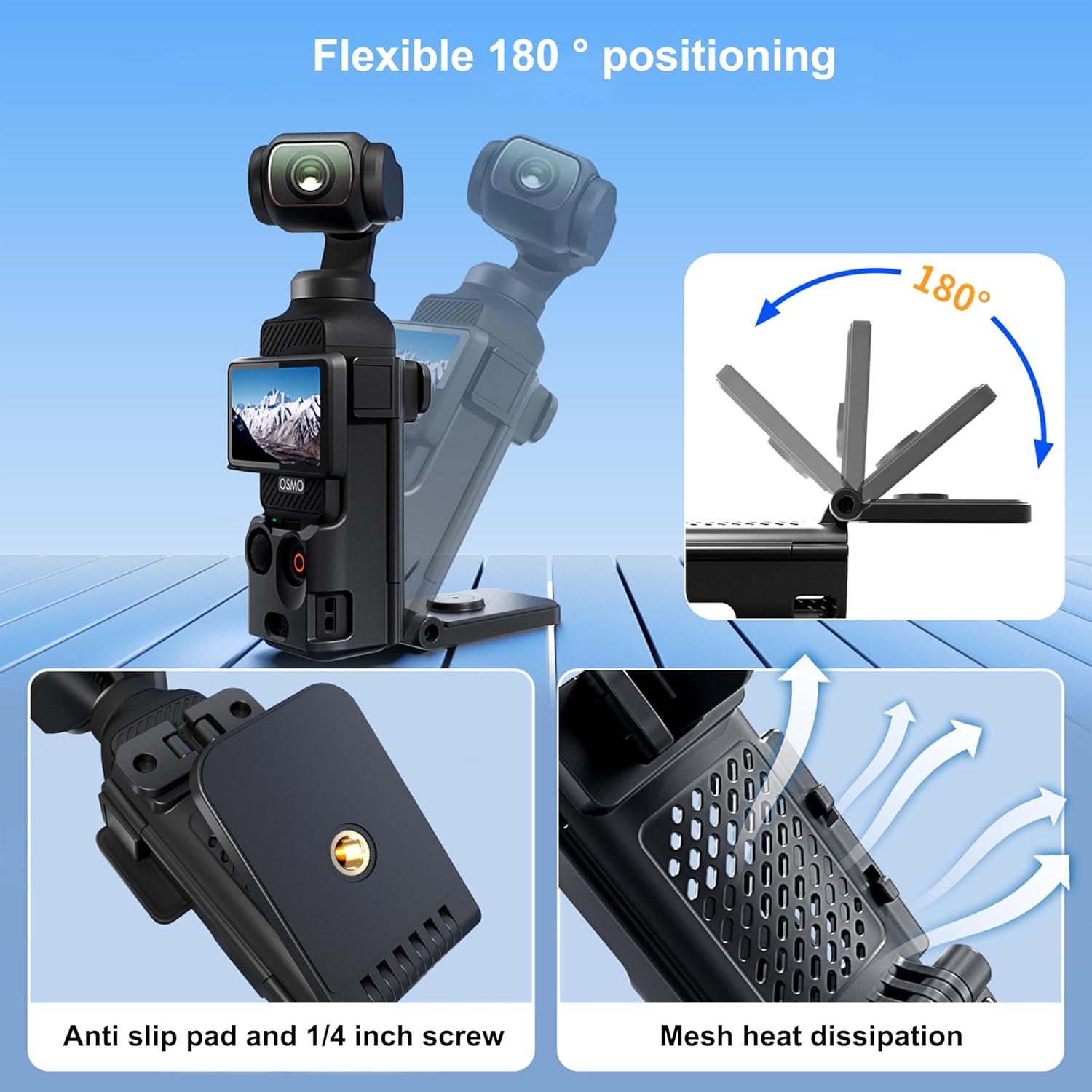 Soporte Magnético ITOTIN para DJI Osmo Pocket 3 - 180° Ajustable