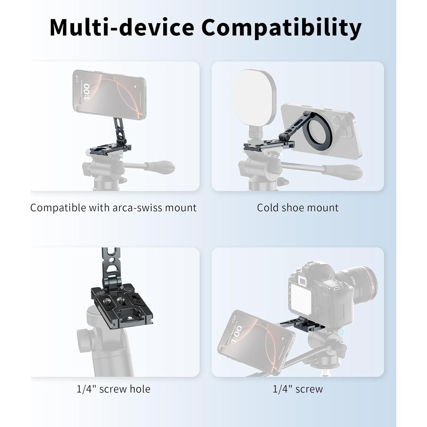 Soporte de trípode magnético Gahenwo para teléfono celular
