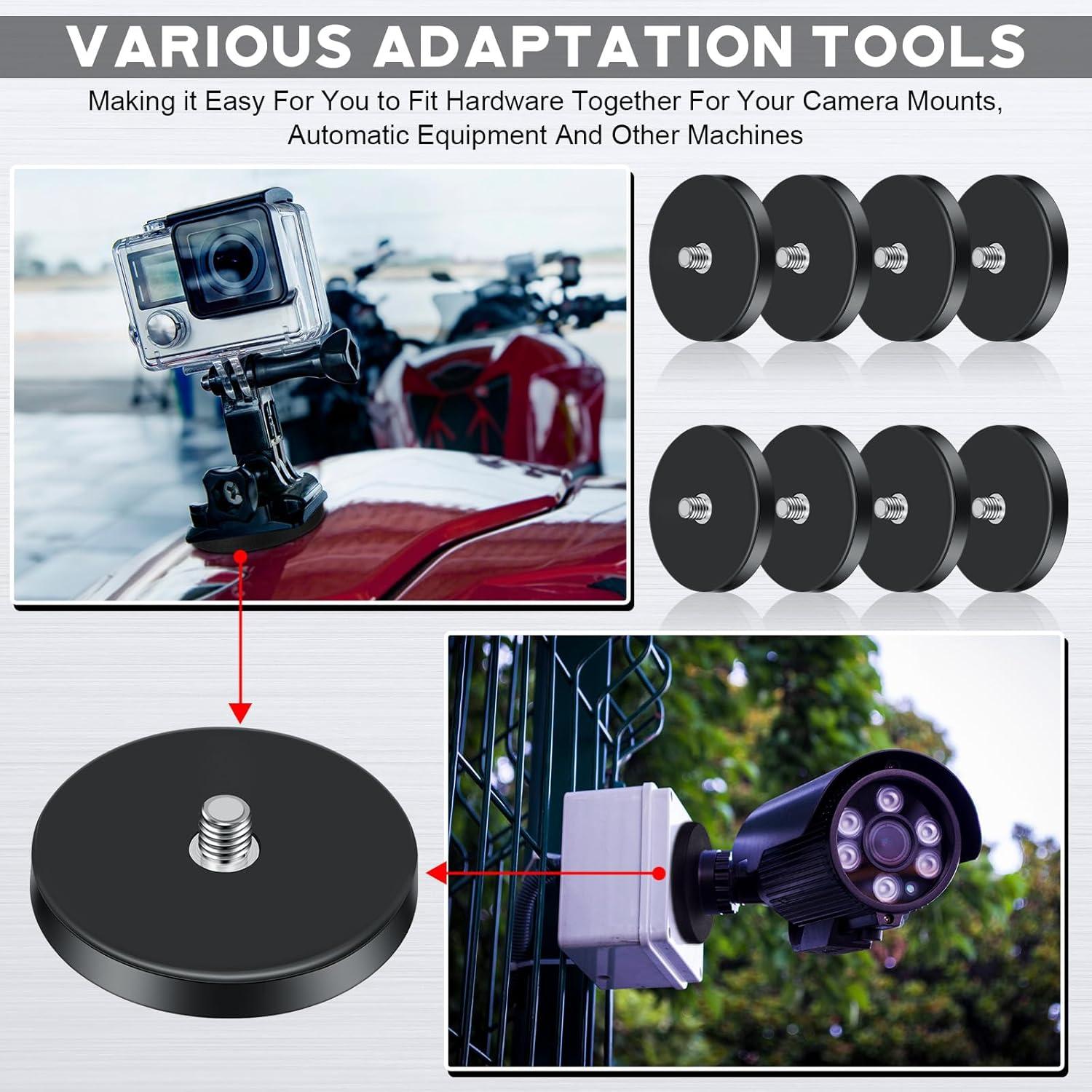 Soporte Magnético de Cámara Pushglossy 8 Pcs 43 mm Alta Resistencia