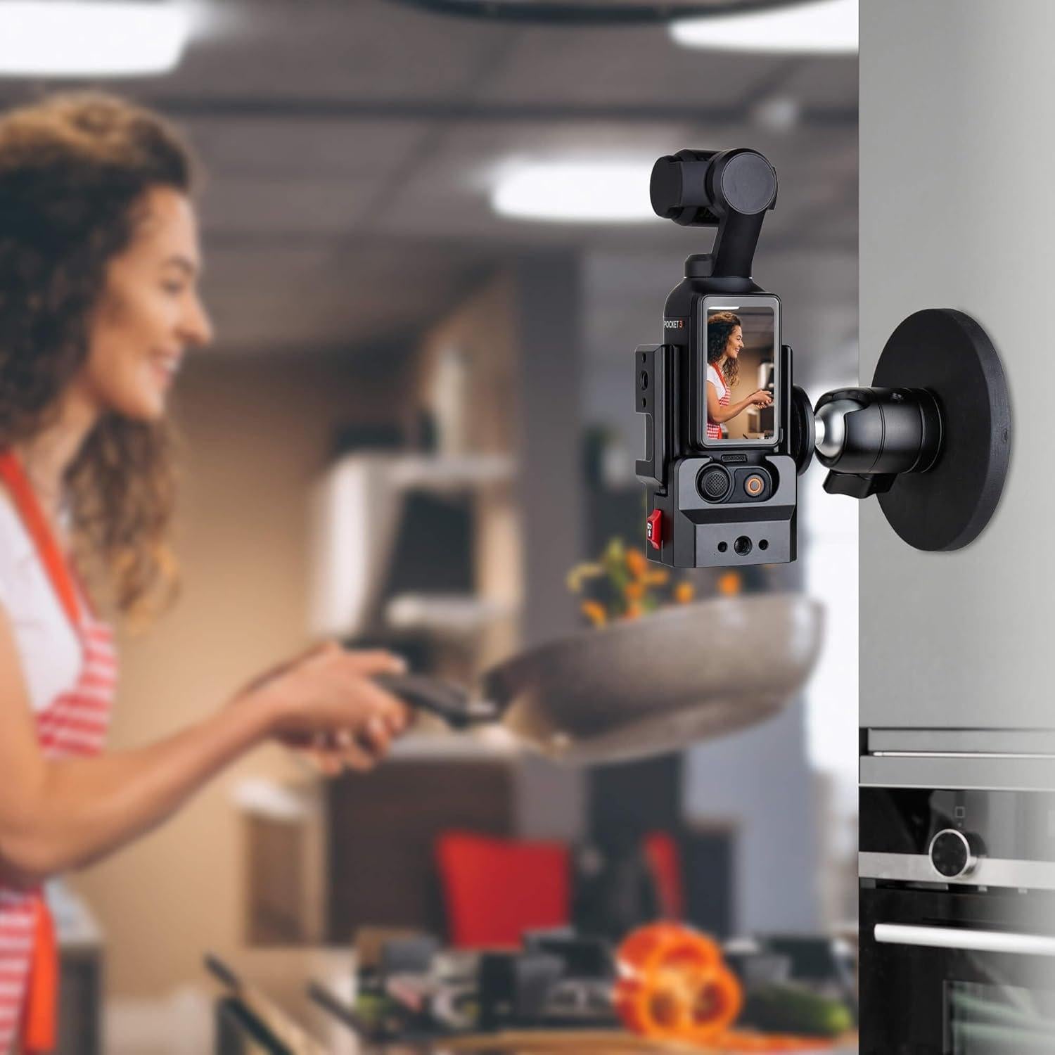 Soporte Magnético para Cámara POWRIG CMM-8, 4kg, Ajustable 360°