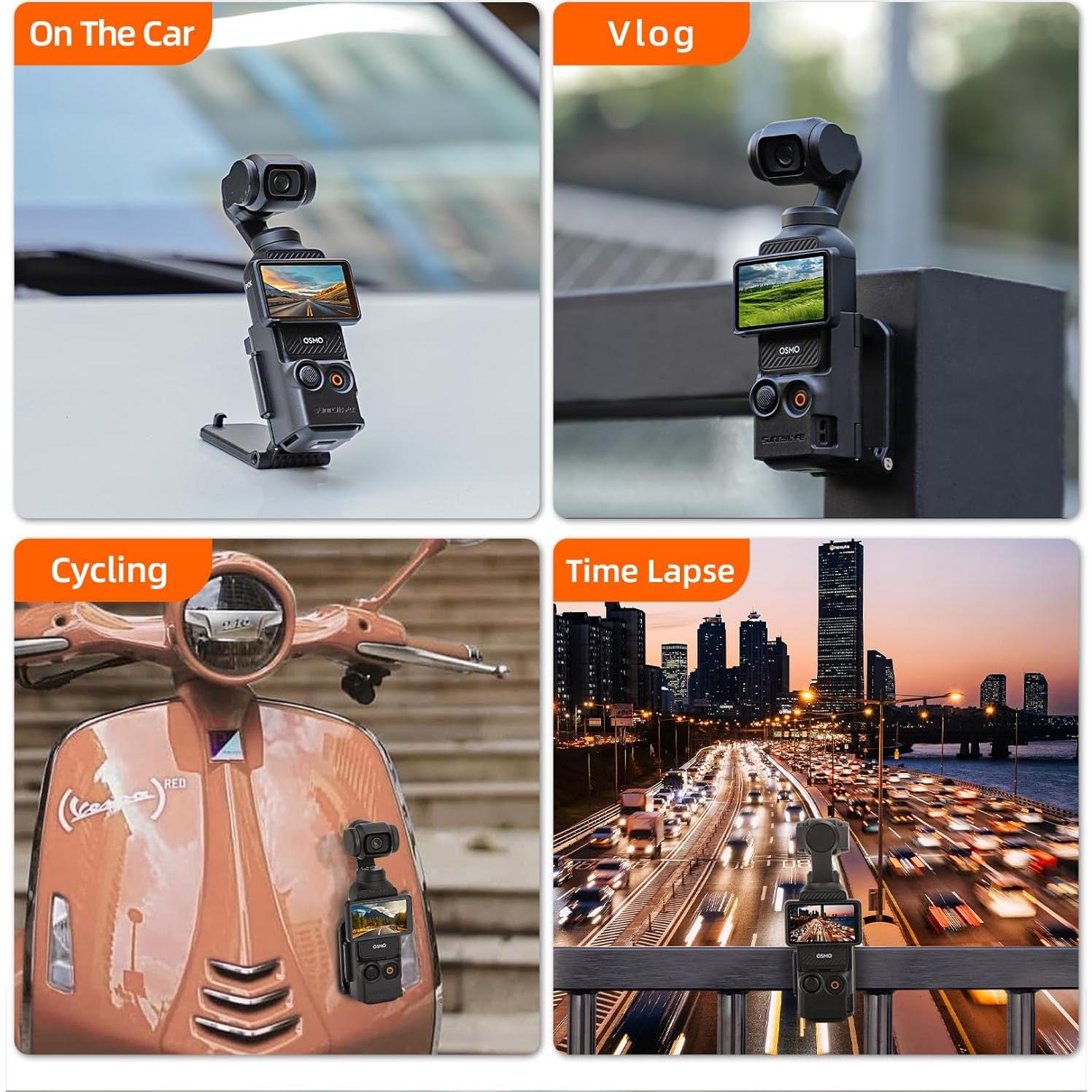 Soporte Magnético para Cámara DJI Osmo Pocket 3 - Ajustable y Compacto