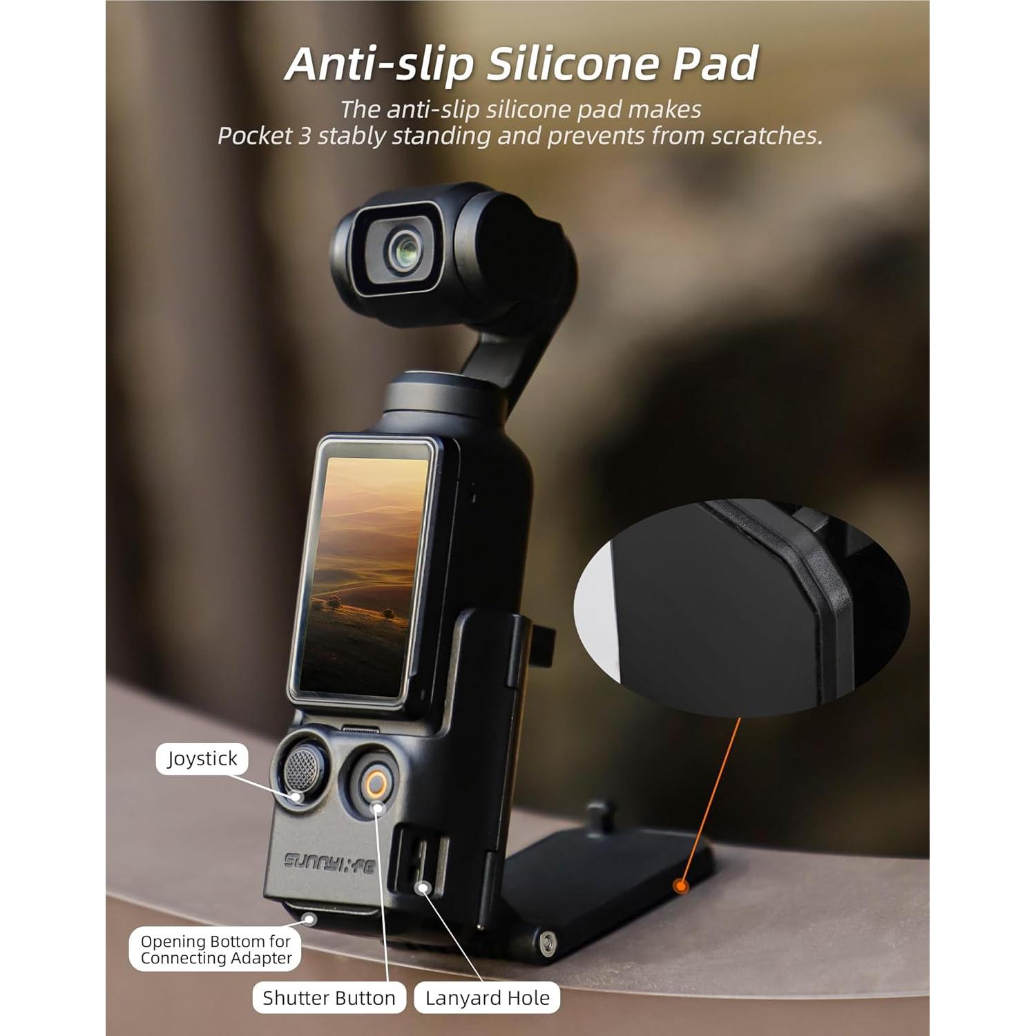 Soporte Magnético para Cámara DJI Osmo Pocket 3 - Ajustable y Compacto