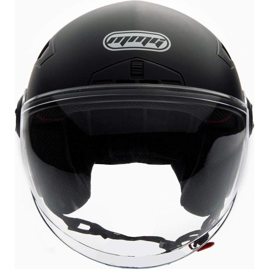 Casco Abierto MMG Blaze Negro Mate Mediano DOT